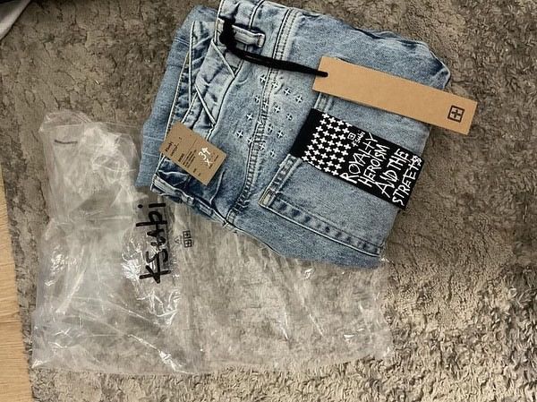 image of Ksubi Chitch Autograph Slim-Fit Jeans in Blue, Men's (Size 34)