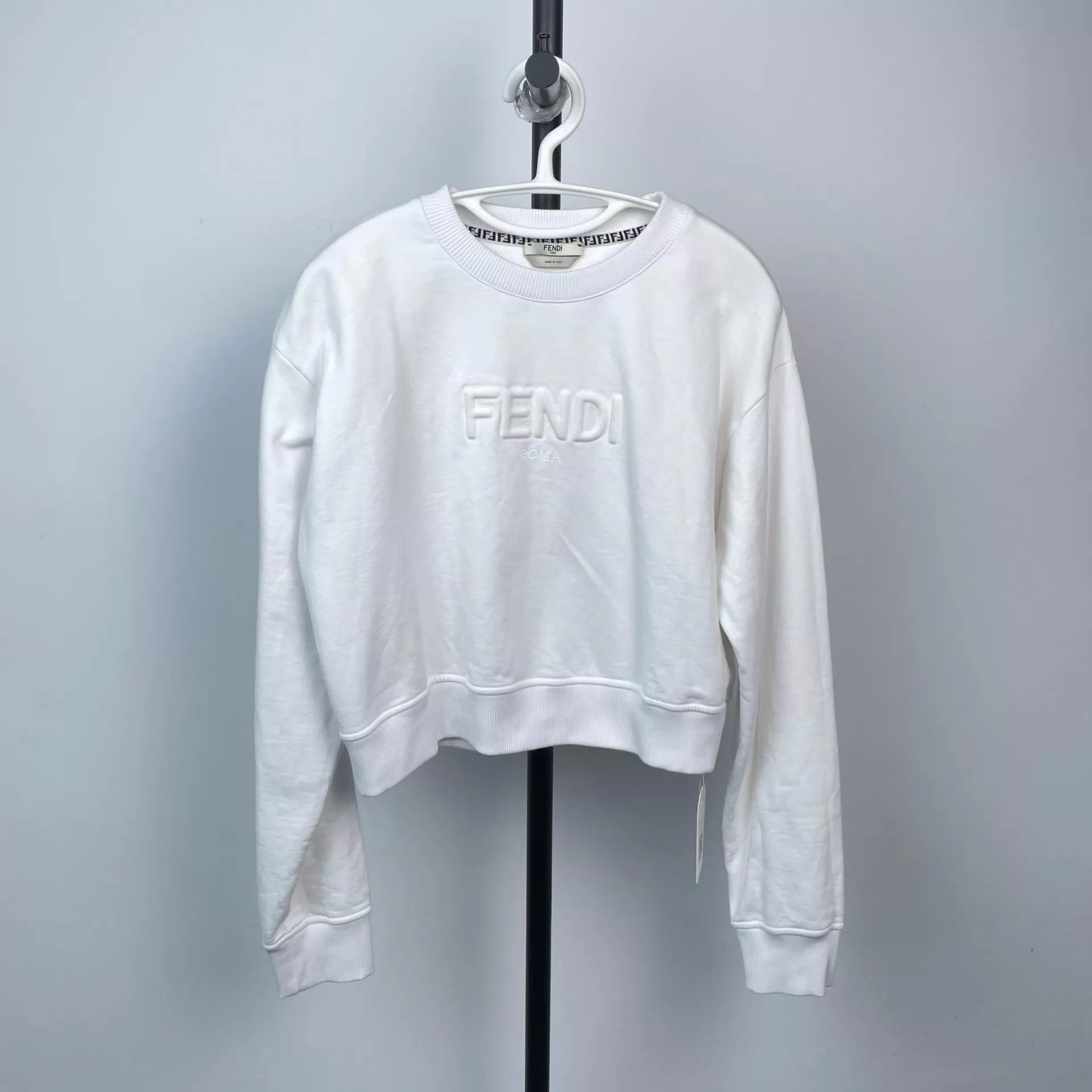 Fendi Fendi white logo sweatshirts M Size M / US 6-8 / IT 42-44 - 1 Thumbnail