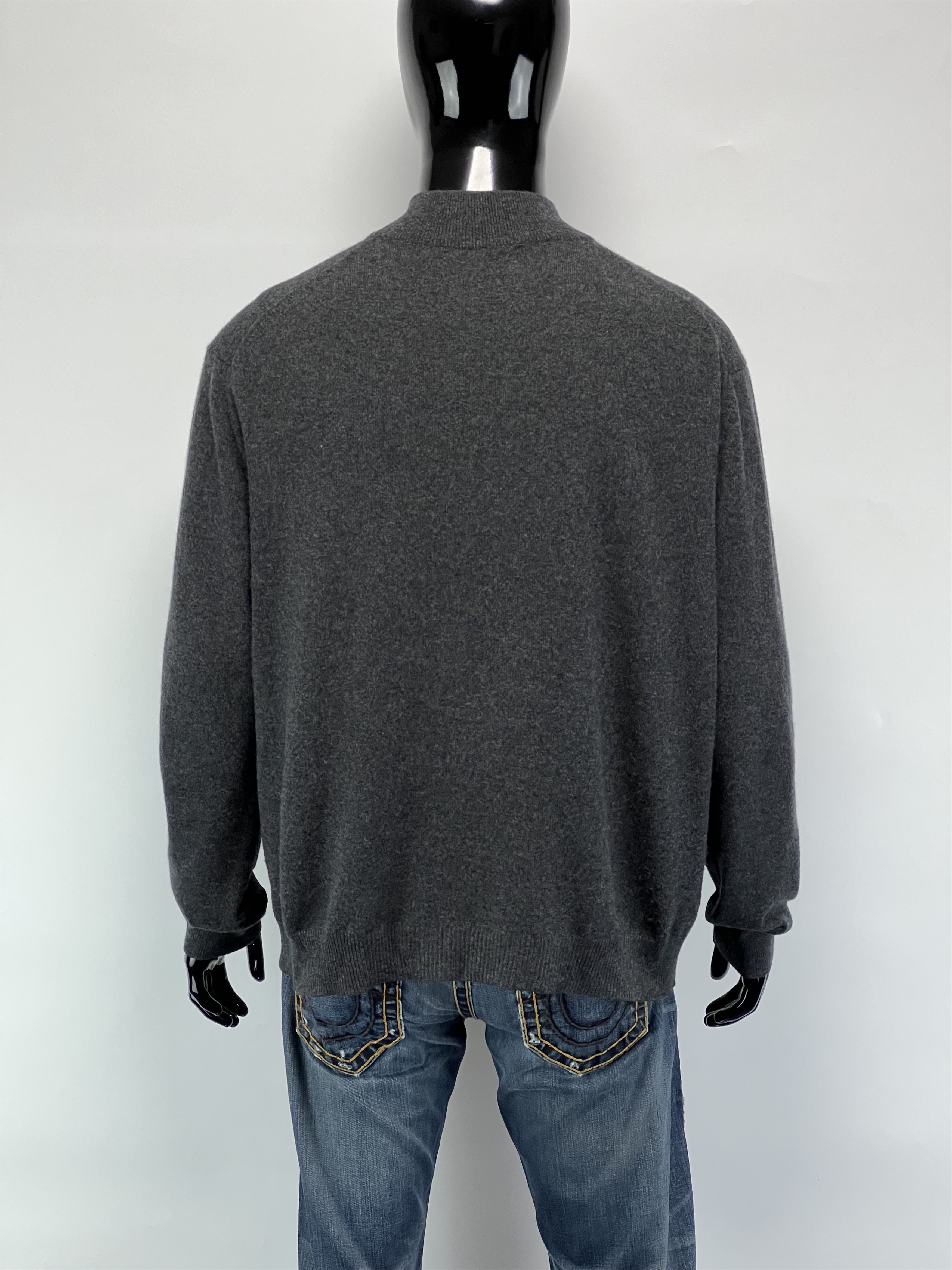 Maurizio Baldassari Maurizio Baldassari Wool Silk 1/4 Zip Sweater Size US XXL / EU 58 / 5 - 3 Thumbnail
