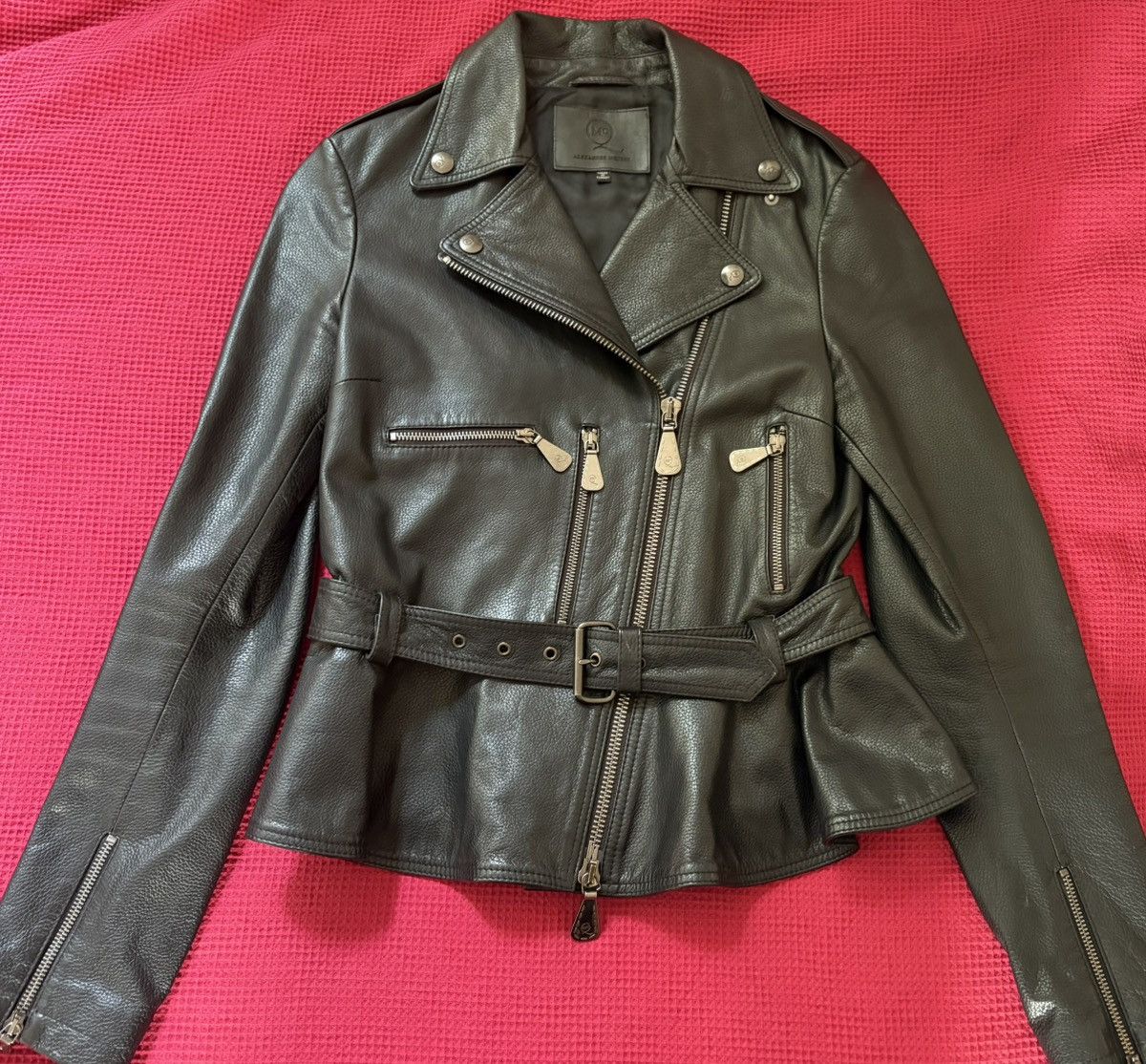 Alexander McQueen Rare Alexander McQueen Leather Biker Jacket Size M / US 6-8 / IT 42-44 - 8 Thumbnail