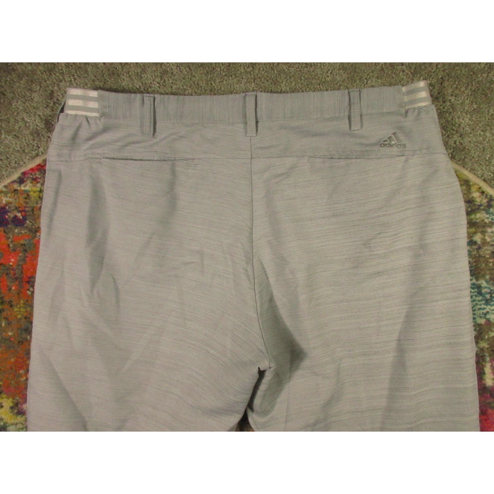 Adidas Adidas Golf Pants Mens 40x30 Gray Chino Regular Straight SlasP Pocket Moisture Wicking Quick Dry Stretch Size US 40 / EU 56 - 4 Thumbnail