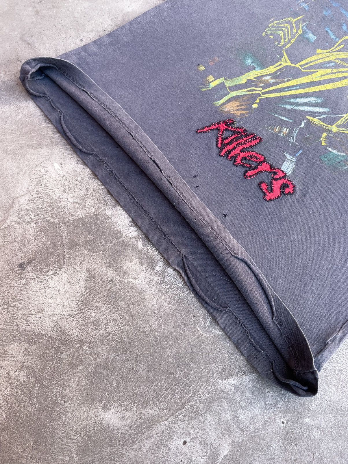 Iron Maiden by SWAG Distressed «Killers» 1984 Tour Embroidered T-Shirt Size US L / EU 52-54 / 3 - 6 Thumbnail