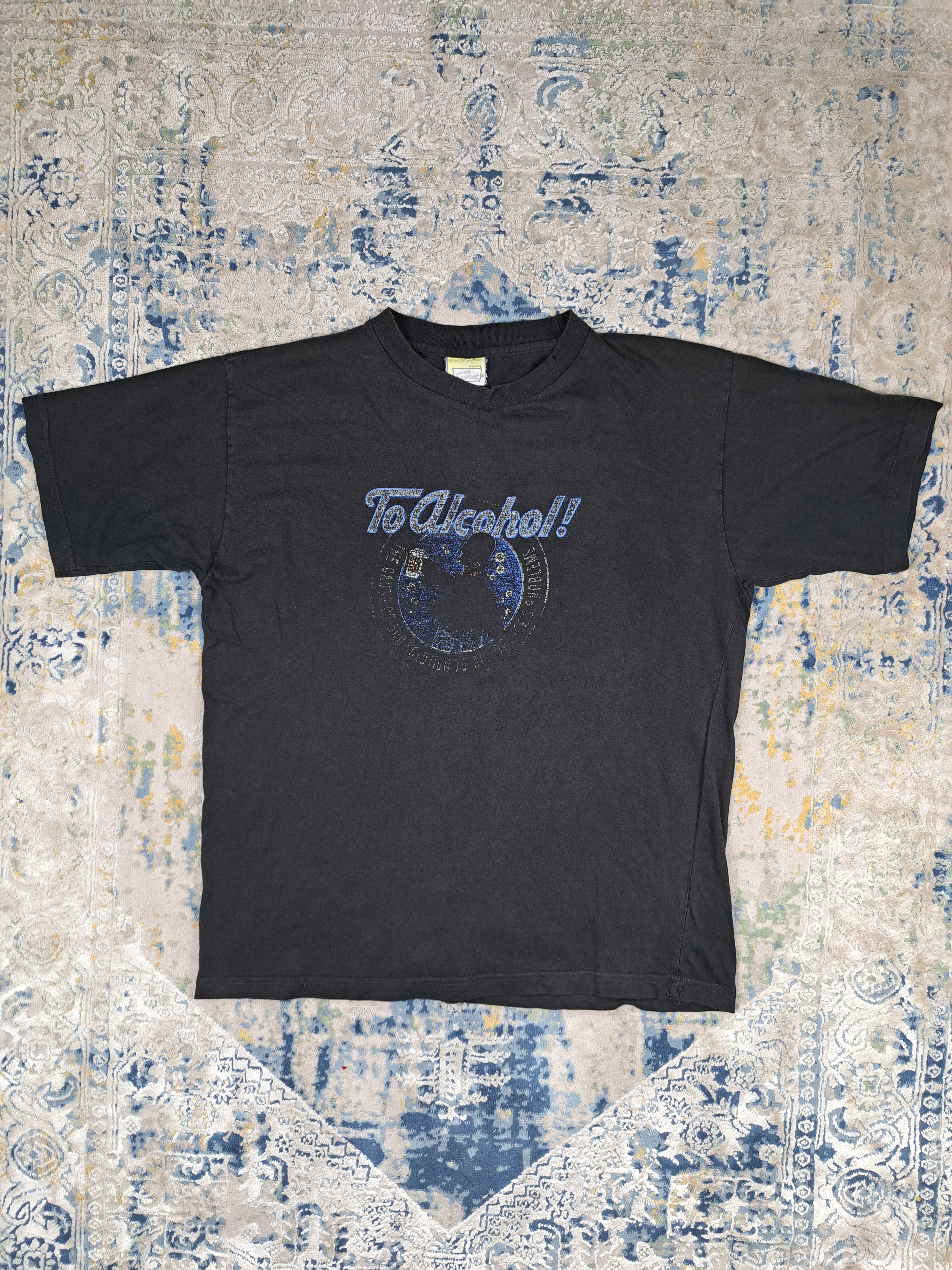 Cartoon Network Vintage 00s The Simpsons To Alcohol! Worn Out Tee Distressed Size US XL / EU 56 / 4 - 1 Thumbnail