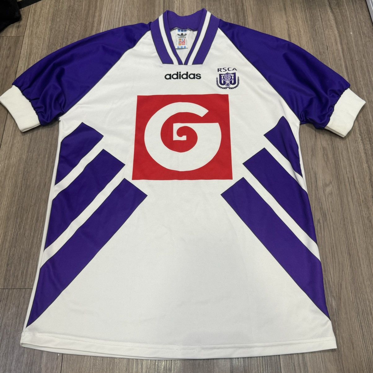 Adidas Anderlecht 94/95 away shirt Size US L / EU 52-54 / 3 - 1 Thumbnail