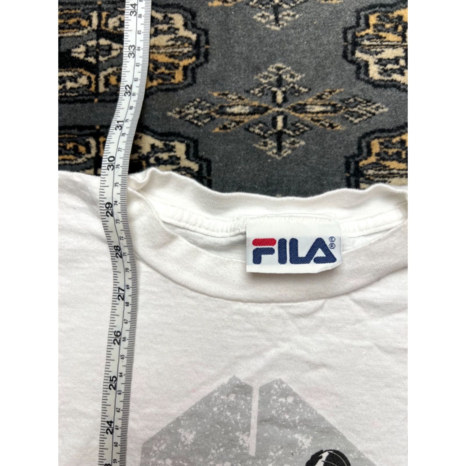 Fila VINTAGE FILA Jamal Mashburn Graphic Shirt L Men White Short Sleeve T-Shirt Size US L / EU 52-54 / 3 - 4 Thumbnail