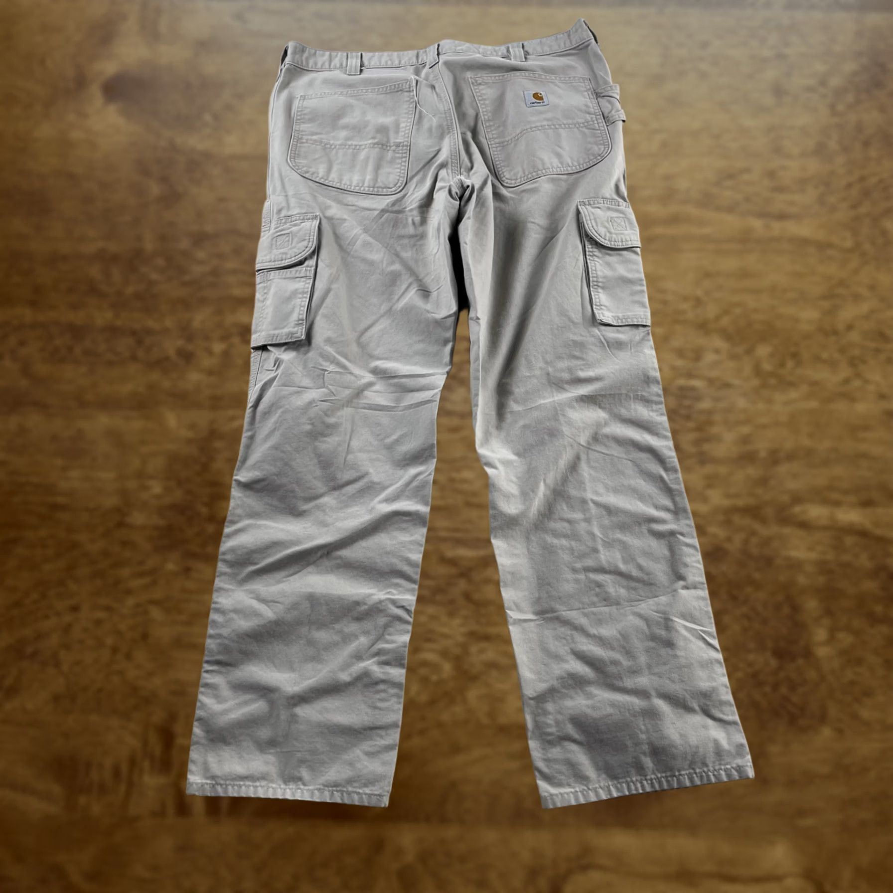 Carhartt Pants Mens 34x34 Beige Cargo Original Dungaree Relaxed Fit Workwear