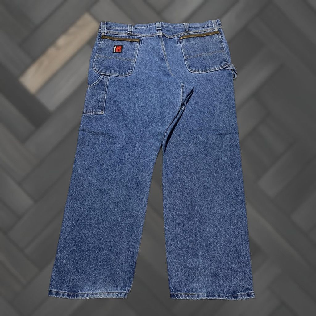 Wrangler Wrangler RIGGS Workwear Jeans Mens 40x30 Blue Denim Carpenter Hammer Loop Pockets Zip Size US 40 / EU 56 - 1 Thumbnail