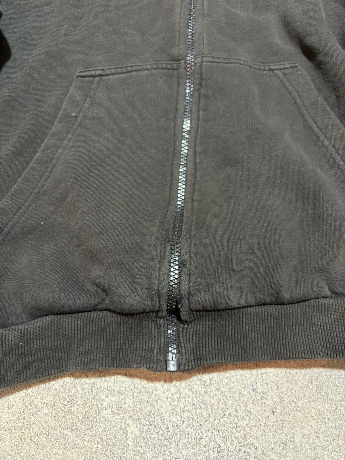 Nike × Vintage Nike Vintage zip up hoodie womens Brown Y2K big logo Size S / US 4 / IT 40 - 7 Thumbnail
