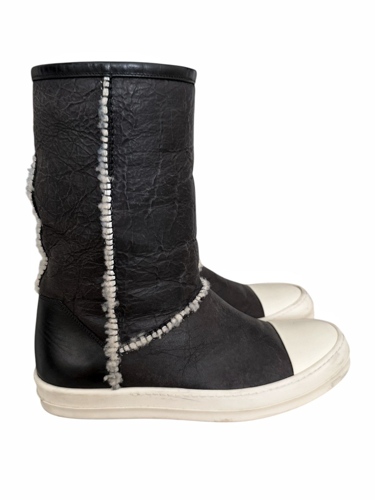 Rick Owens 2014 Shearling Moody Ugg Ramones Size US 9 / EU 42 - 3 Thumbnail