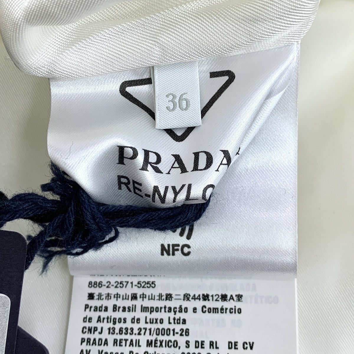 Prada Prada White Triangle Logo Waist Bag Sleeveless Dress K26WX Size XS / US 0-2 / IT 36-38 - 9 Thumbnail