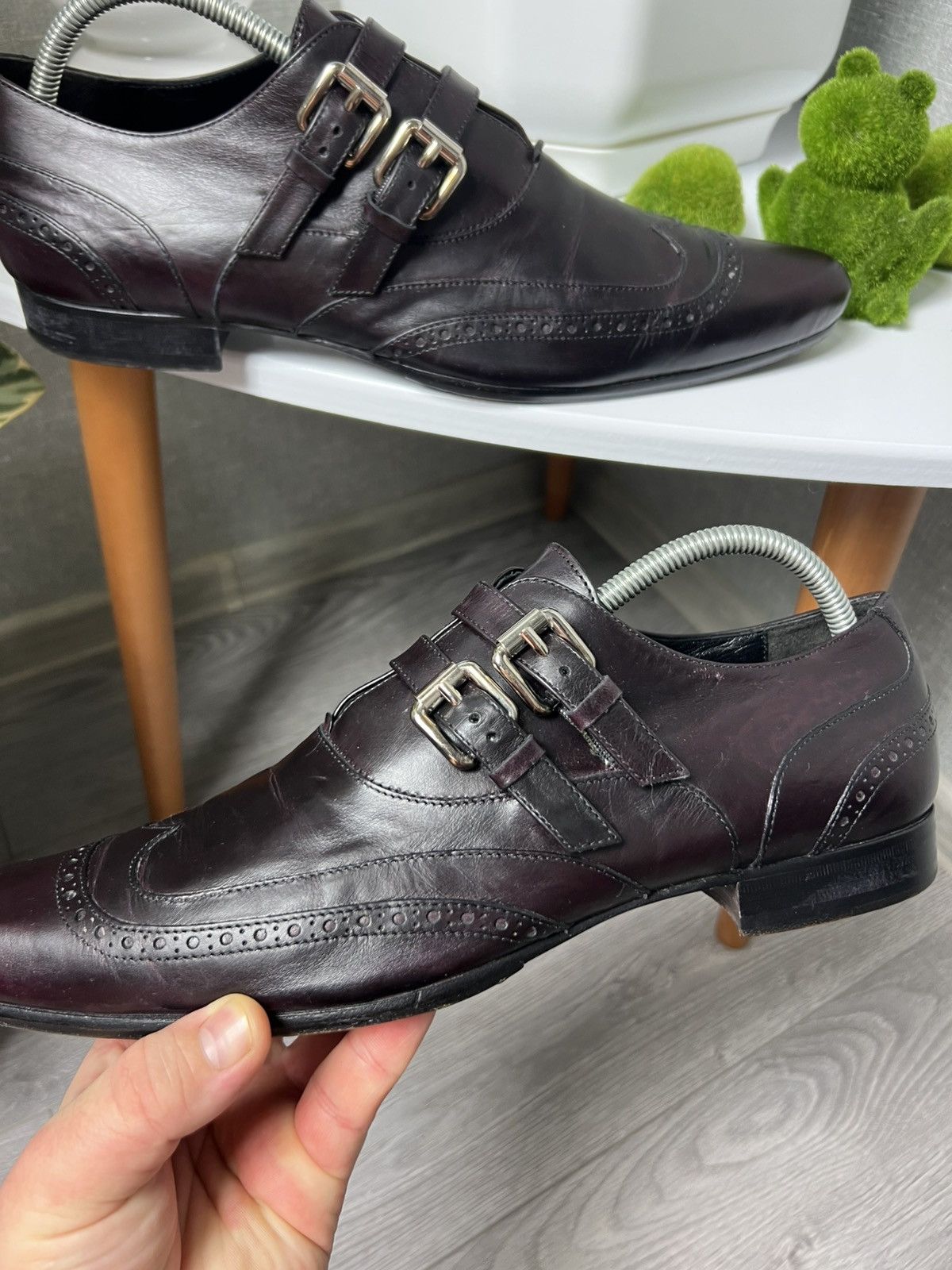 Dolce & Gabbana Dolce & Gabbana Double Monk Leather Shoes Size 44 D&G Size US 11 / EU 44 - 5 Thumbnail