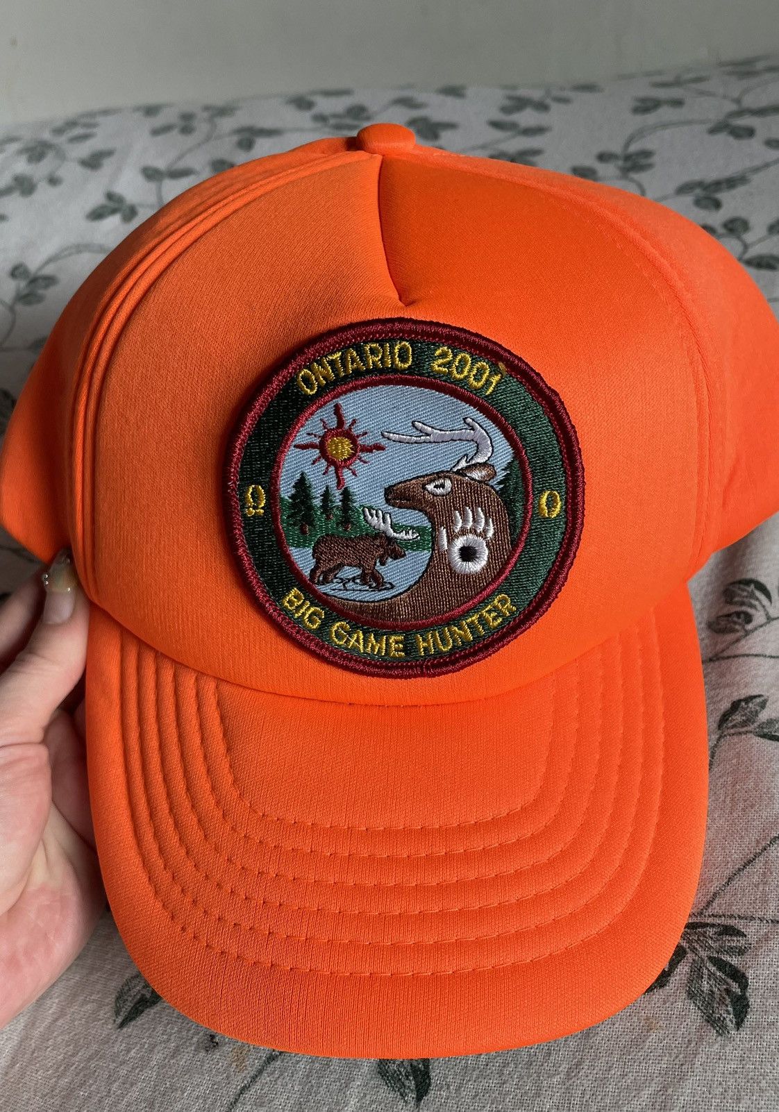 Vintage deadstock vintage 2001 ontario big game hunting trucker Size ONE SIZE - 2 Thumbnail