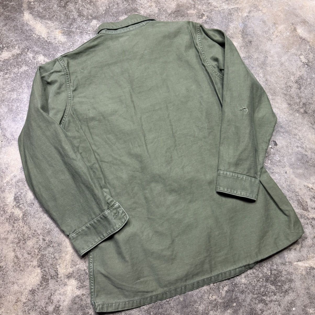 Vintage vintage green OG 107 US navy button up shirt Size US M / EU 48-50 / 2 - 8 Thumbnail