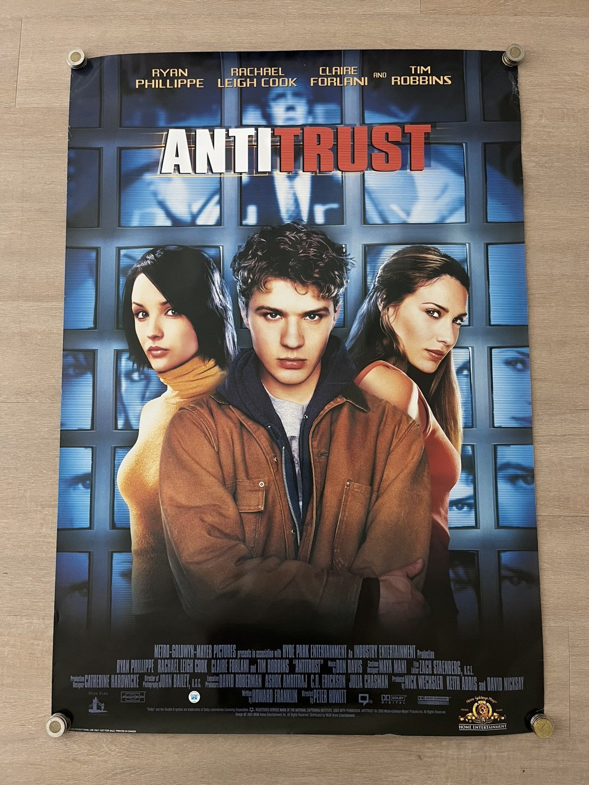 Vintage Vintage 2000 AntiTrust Official Movie promo Poster Size ONE SIZE - 1 Thumbnail