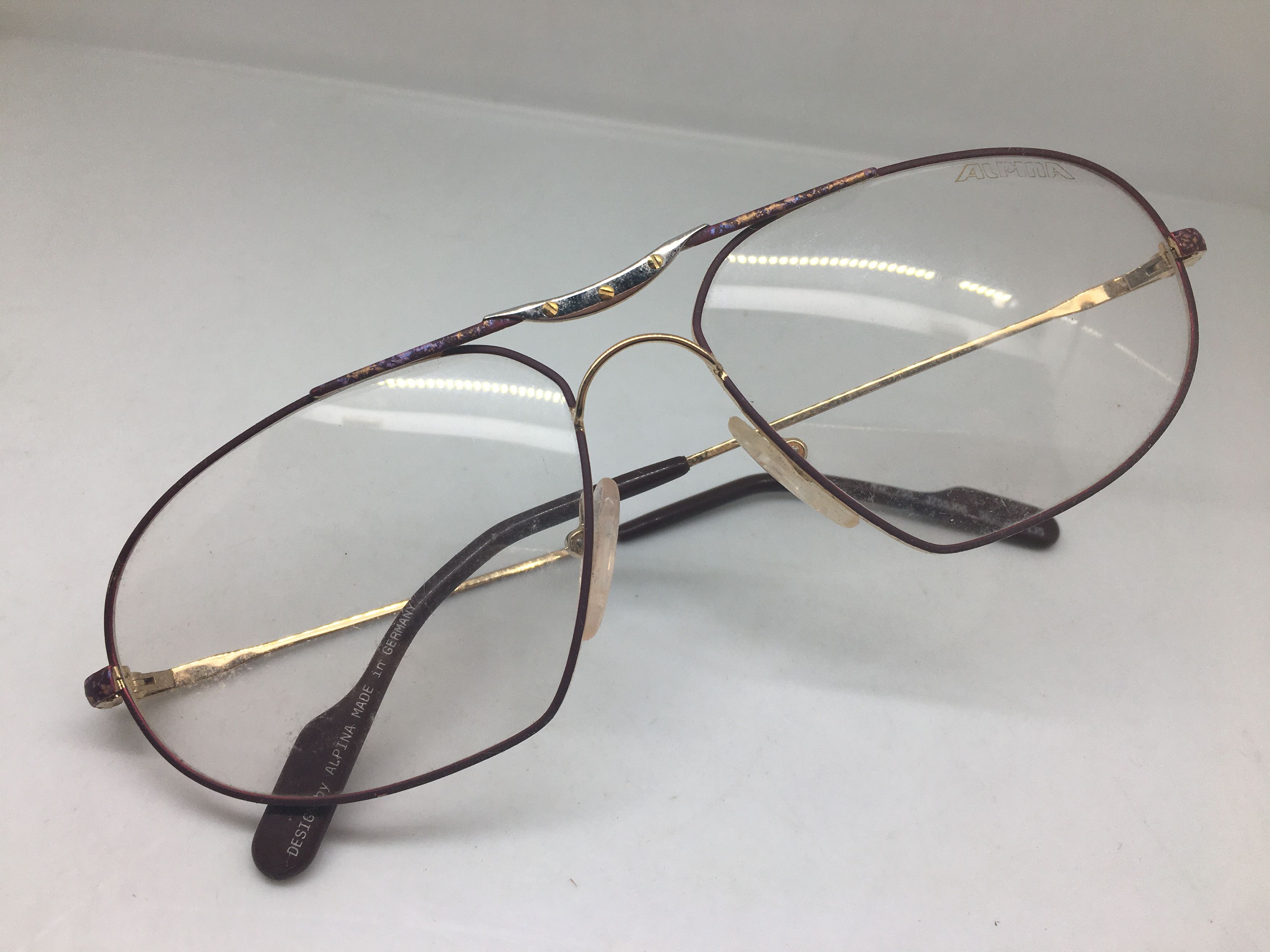Vintage Vintage Alpina M1F 755 Eyeglasses Frame Made in Germany Size ONE SIZE - 7 Thumbnail