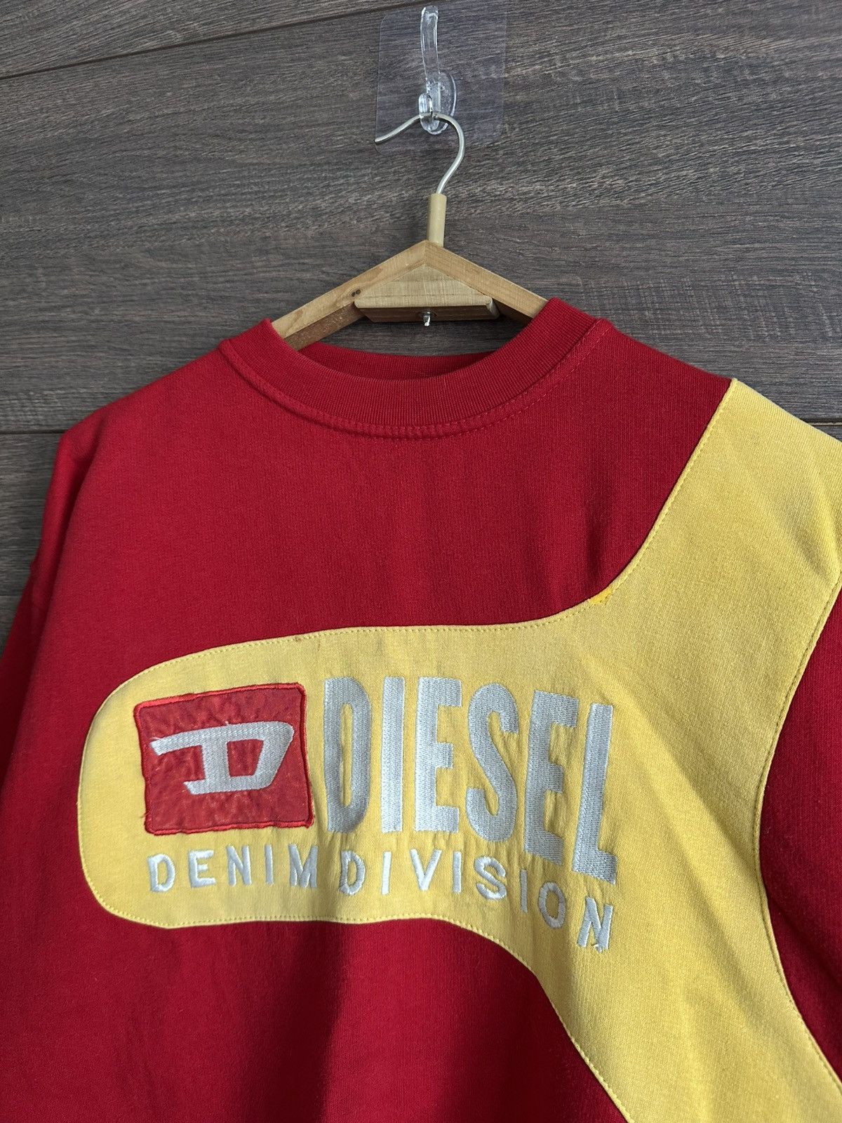 Diesel × Vintage Vintage Diesel Denim Division Embroidered Logo Sweatshirt Size US L / EU 52-54 / 3 - 6 Thumbnail