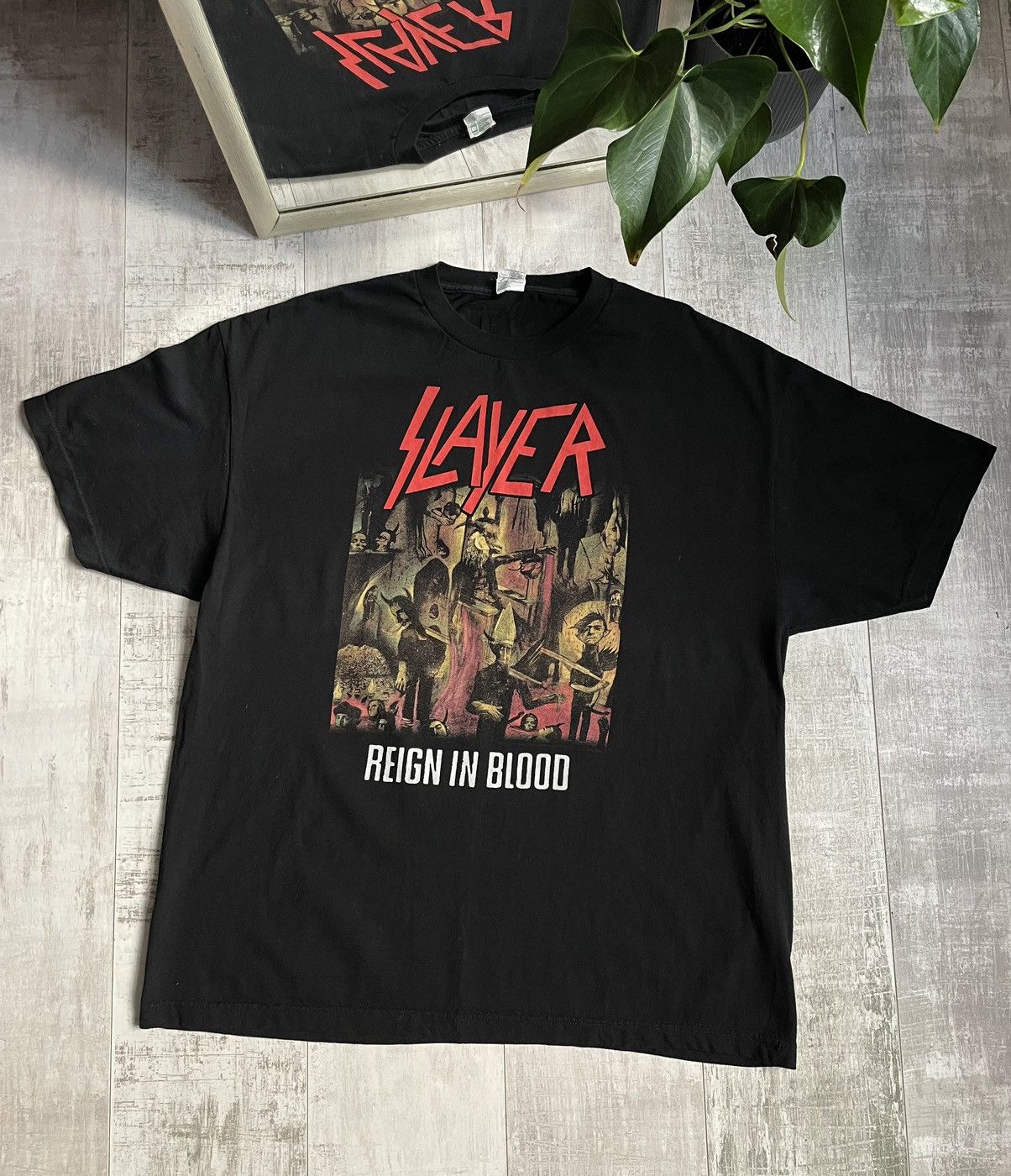 Band Tees Vintage Slayer 2008 Reign In Blood T-Shirt Band Rock Size US XL / EU 56 / 4 - 1 Thumbnail