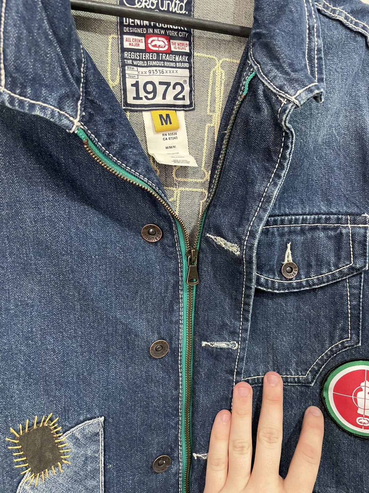 Ecko Unltd. × Public Enemy × Vintage Ecko Unltd x Public Enemy Vintage Jeans Jacket Y2K Size US M / EU 48-50 / 2 - 6 Thumbnail