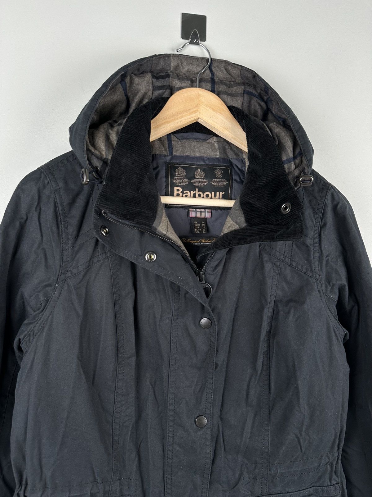 Barbour Barbour Orkney Waxed Jacket Hooded Womens Size L / US 10 / IT 46 - 4 Thumbnail