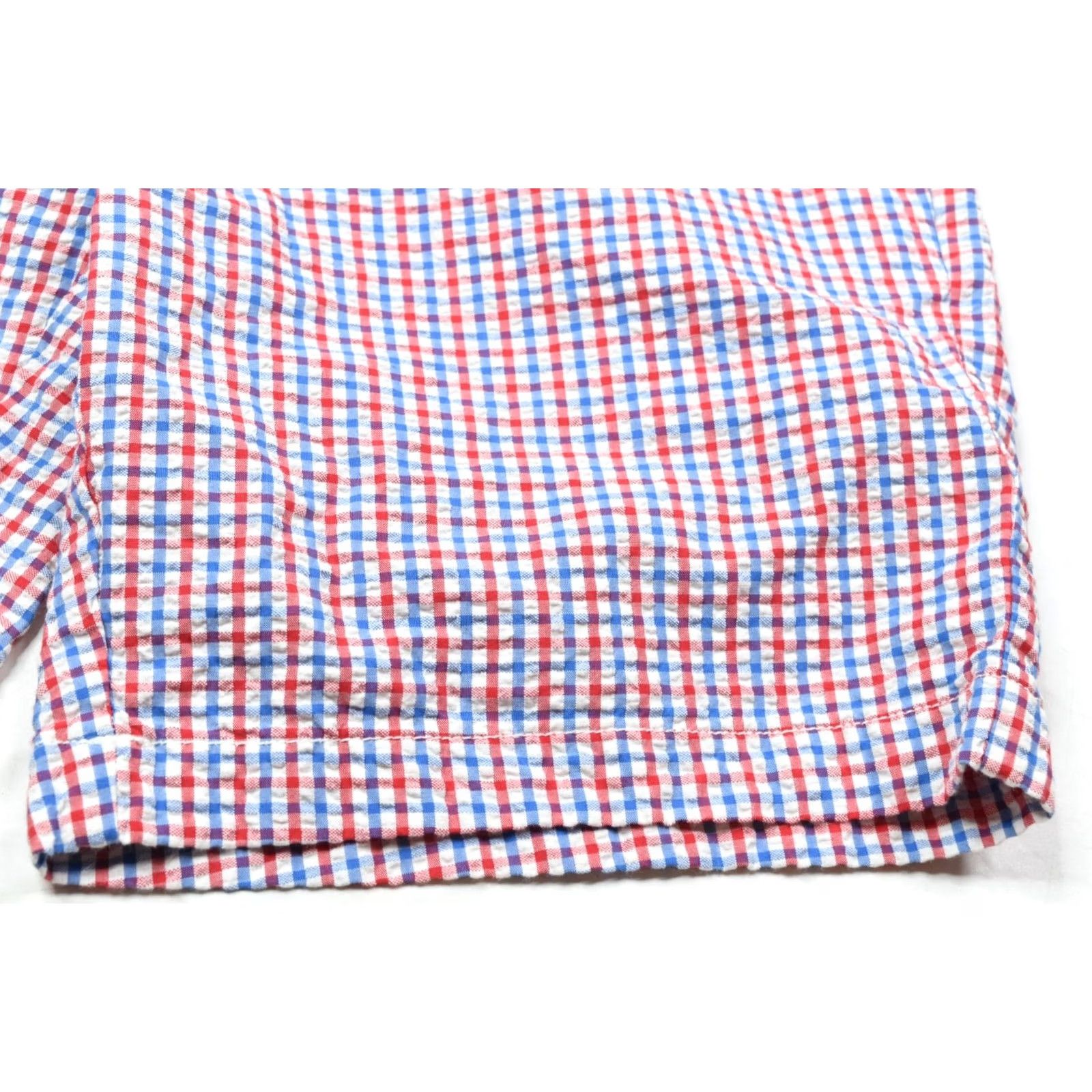 Vineyard Vines VINEYARD VINES Breaker Seersucker Shorts Red Blue Plaid 9" Cotton Mens 32 Regular Zip Pockets Chino Spring Summer Casual Travel Mens Size US 32 / EU 48 - 4 Thumbnail