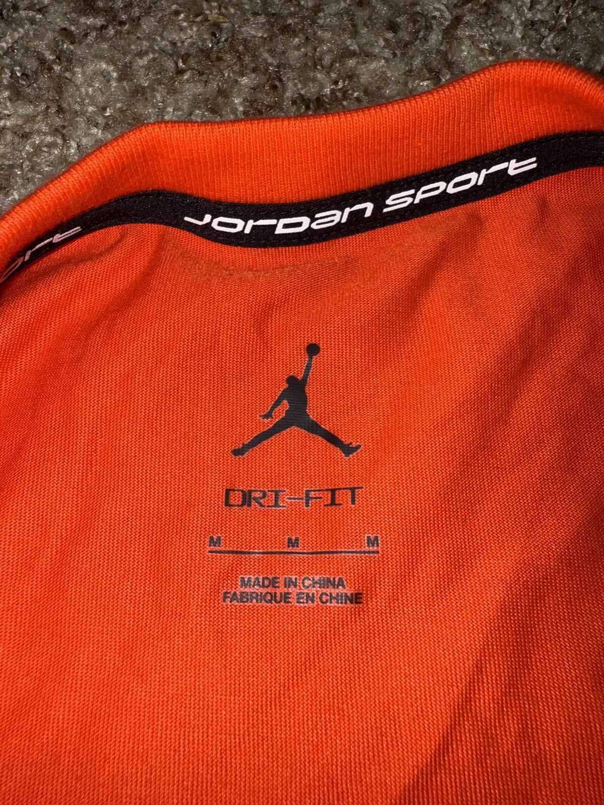 Nike Jordan Sport Men's Dri-FIT Infrared Short-Sleeve Top Sample Size US M / EU 48-50 / 2 - 3 Thumbnail