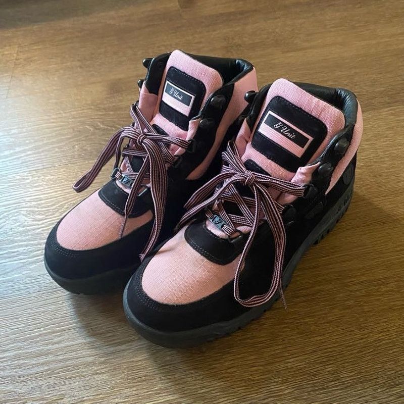 Other Y2K Pink and Black G Star Combat Boots Size US 8.5 / IT 38.5 - 1 Thumbnail