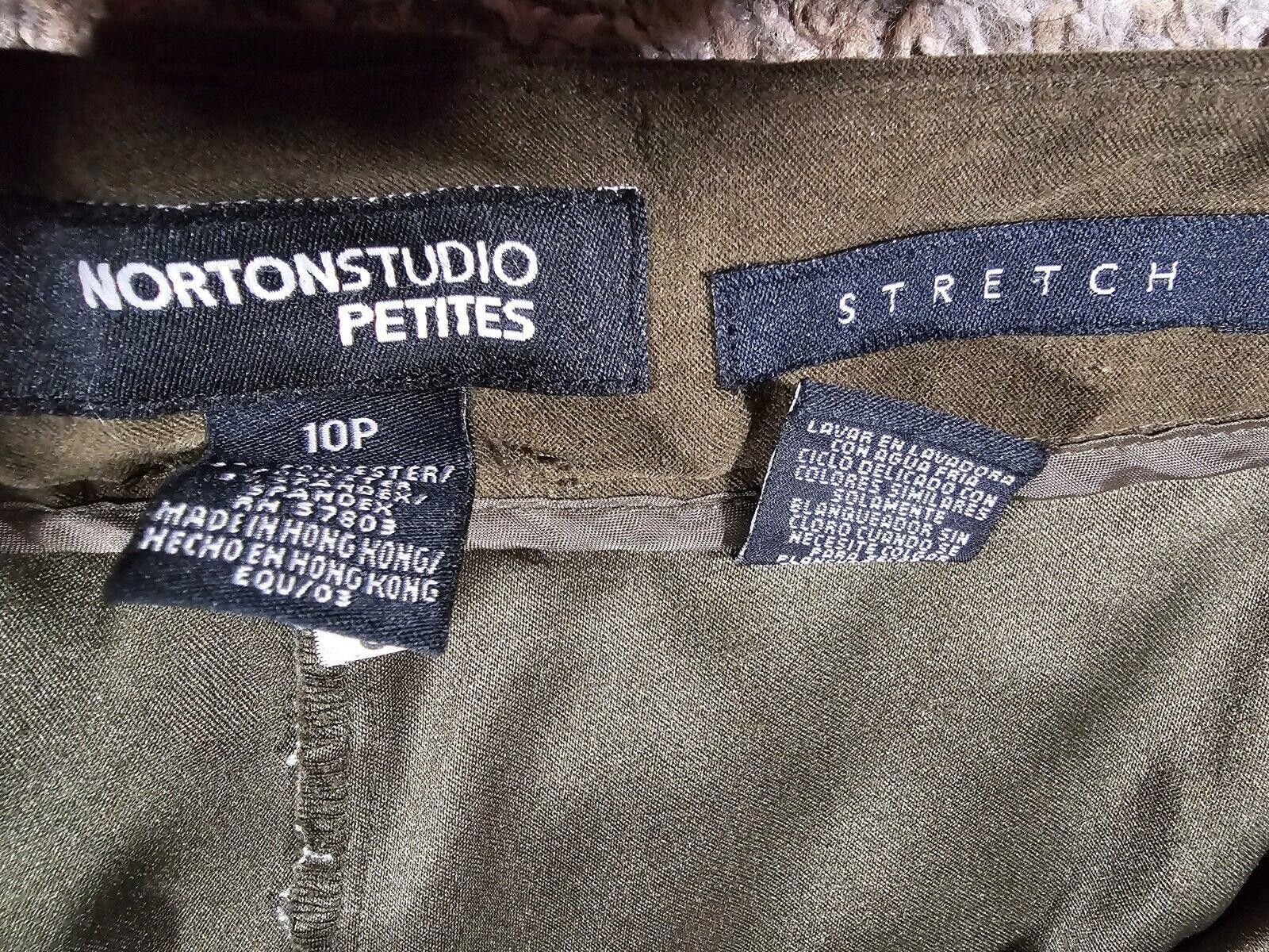 Designer Norton Studio Petites Stretch 10P Pants Size 32" / US 10 / IT 46 - 4 Thumbnail