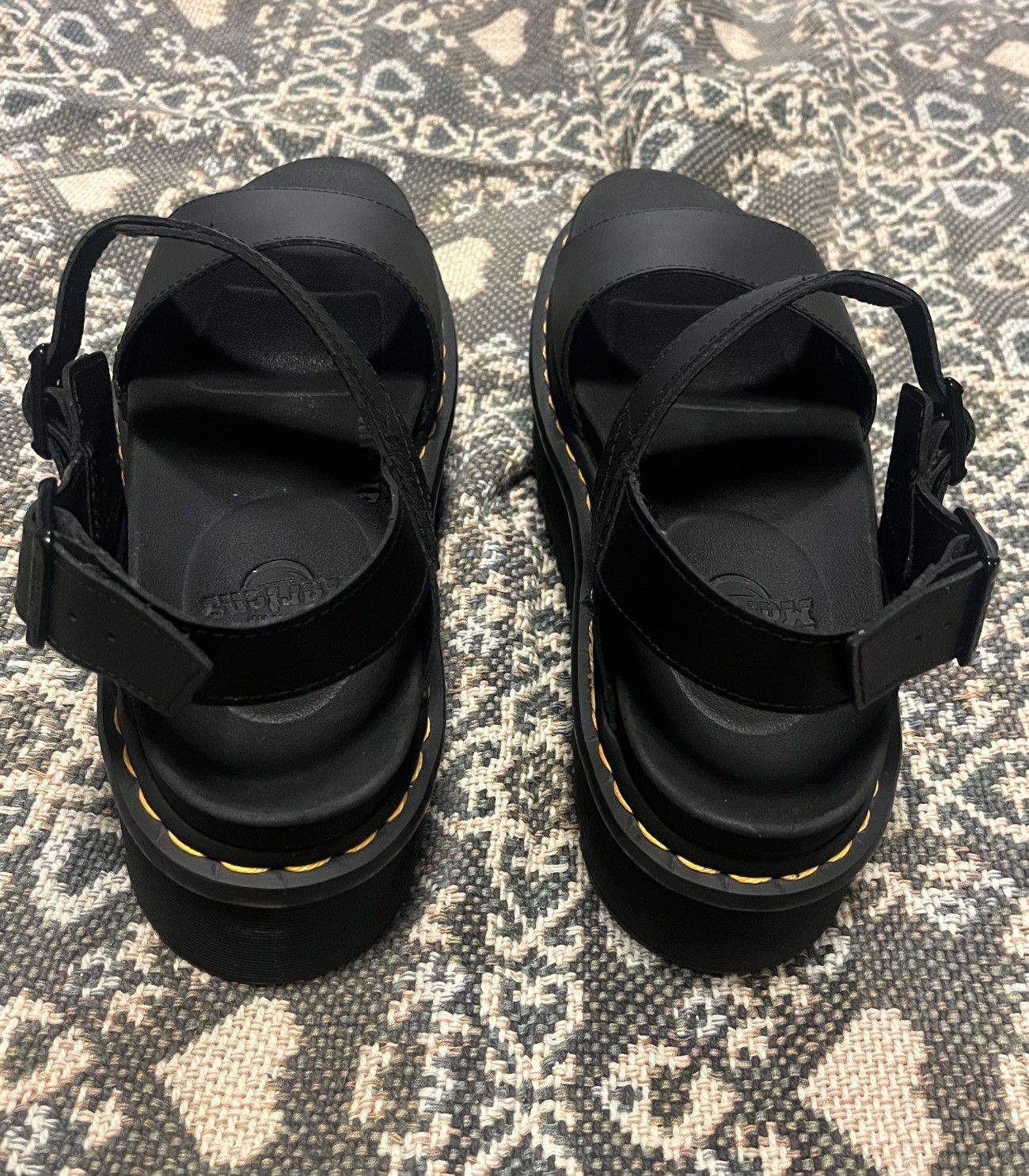 Dr. Martens Dr. Martens black platform sandals Size US 10 / IT 40 - 3 Thumbnail