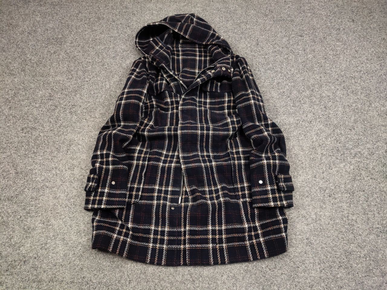 Paolo Pecora Paolo Pecora Design Duffle Checkered coat Wool Jacket Size US S / EU 44-46 / 1 - 3 Thumbnail