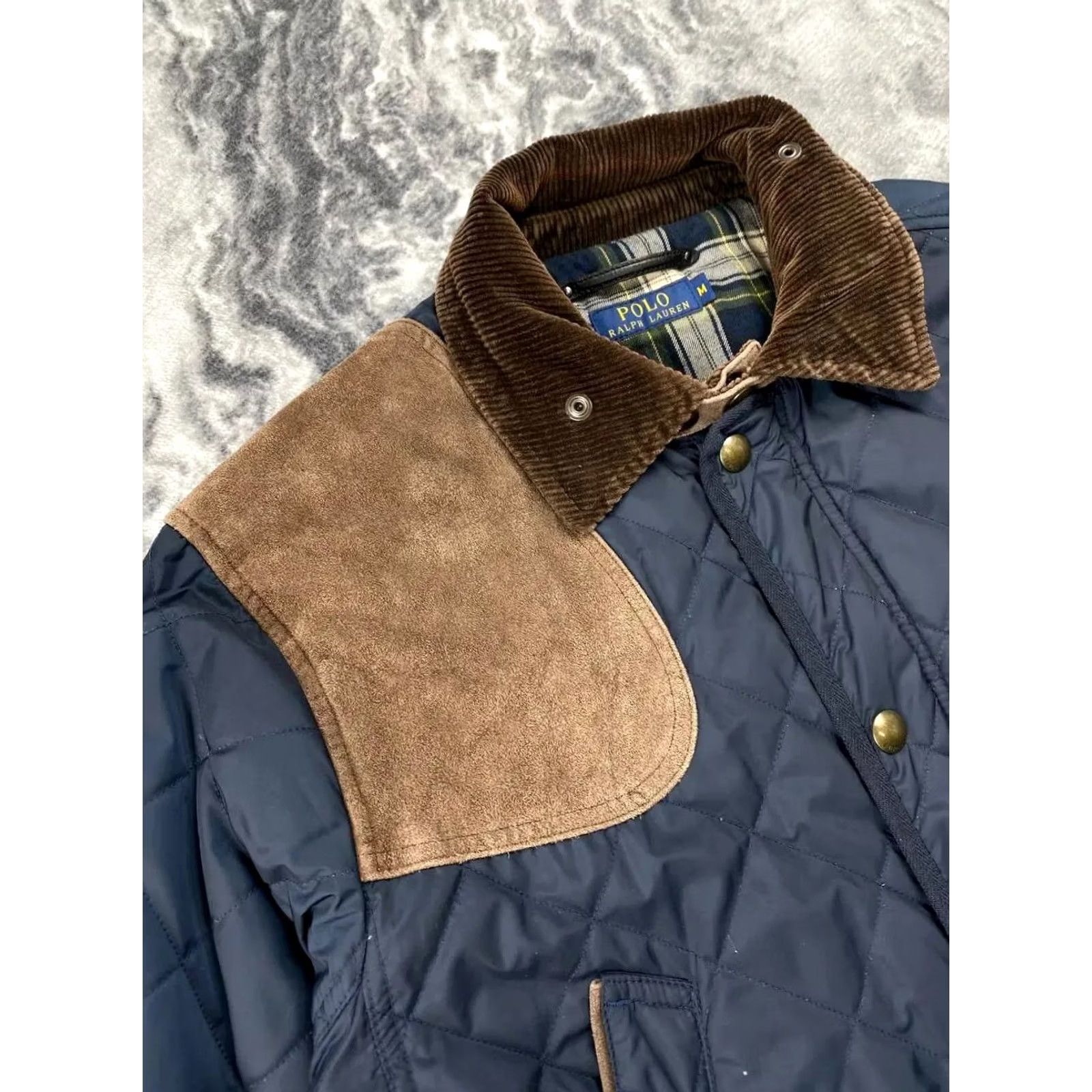 Polo Ralph Lauren Polo Ralph Lauren Navy Blue Quilted Jacket Men Size M Size US M / EU 48-50 / 2 - 2 Thumbnail