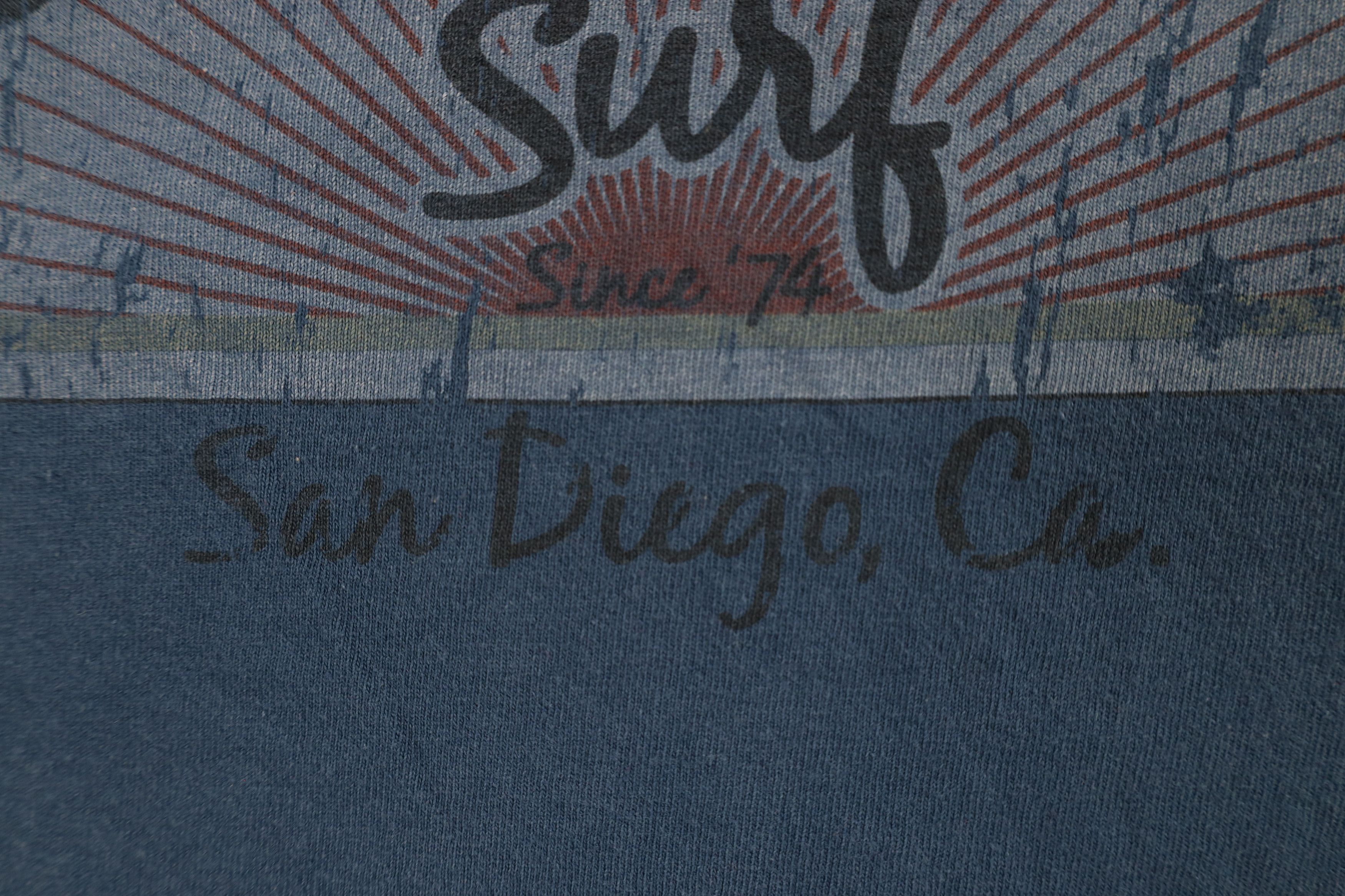 Vintage Vintage 90s Streetwear South Coast Surf T-Shirt Blue Cotton Size US M / EU 48-50 / 2 - 9 Thumbnail