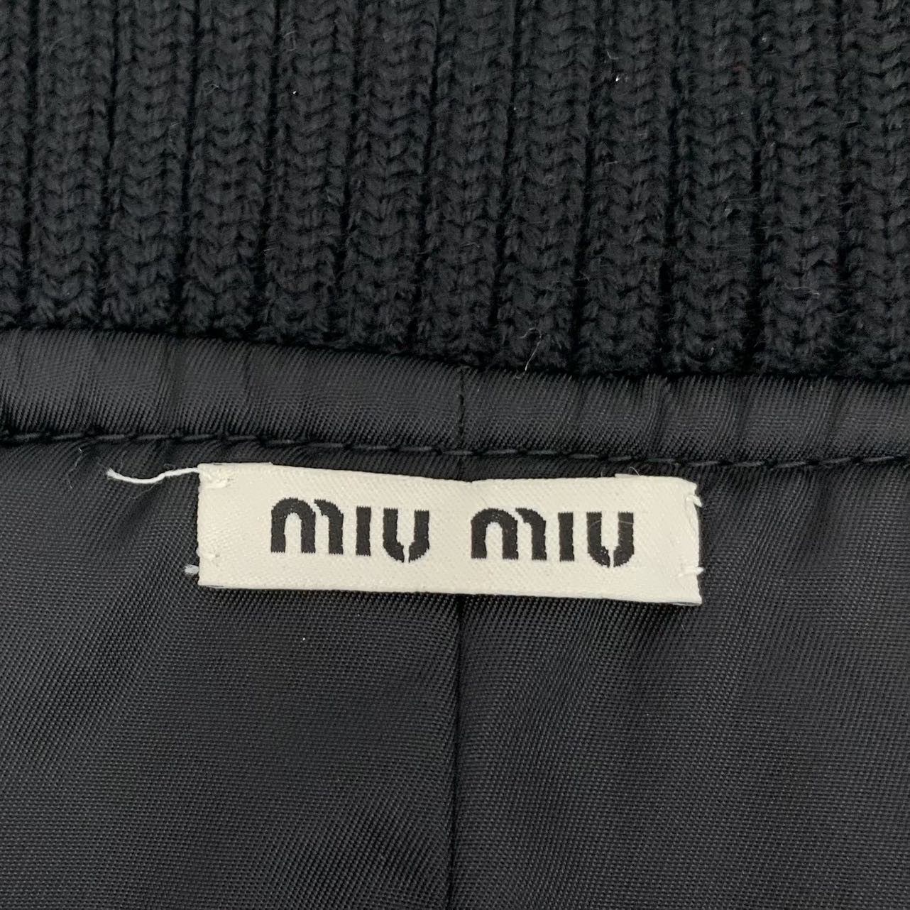 Miu Miu Miu Miu Belted Jacket Navy (42) Size US XS / EU 42 / 0 - 5 Thumbnail