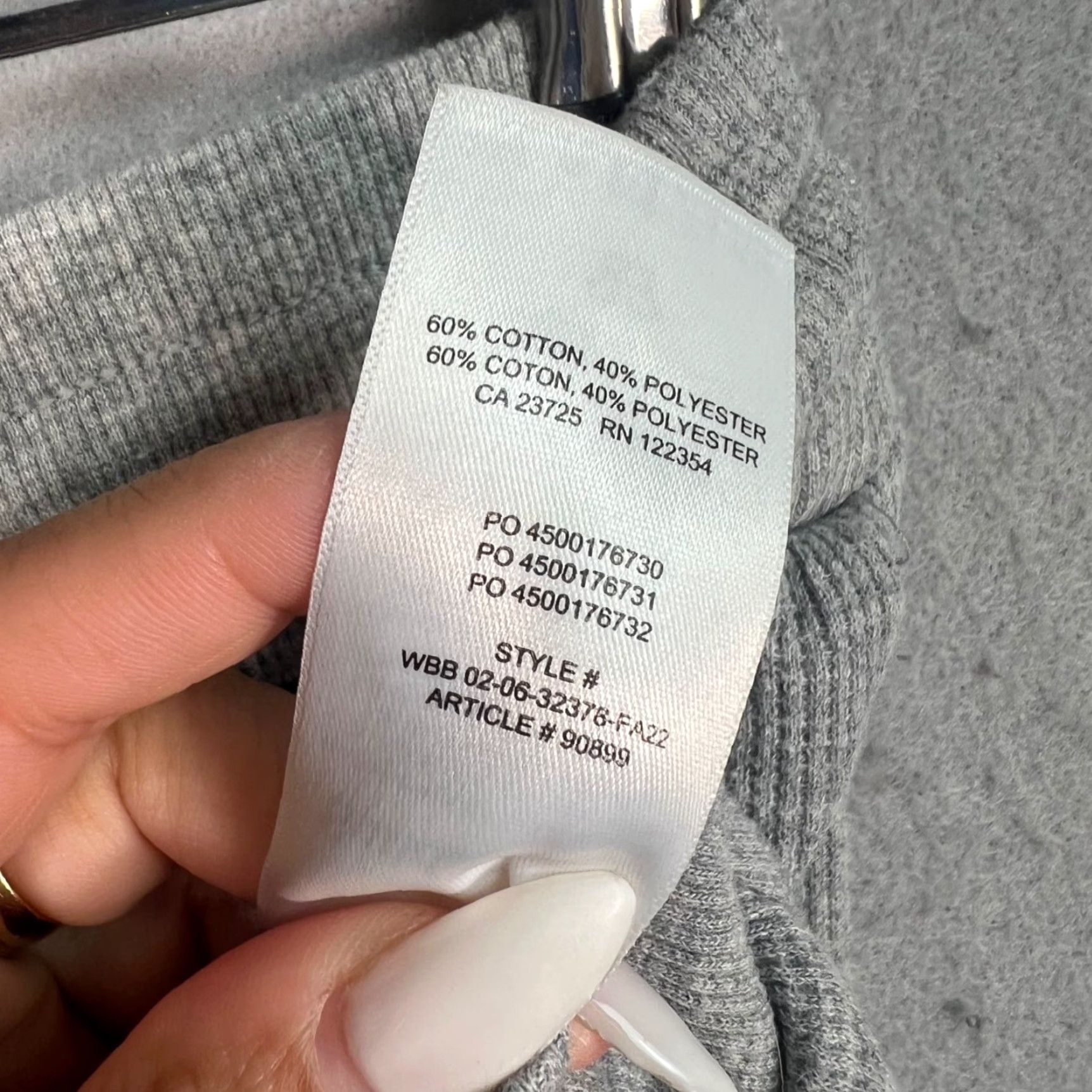 Vintage VINTAGE Sunday Best Heather Gray Ribbed Joggers XS Cotton Polyester Blend Womens Size 26" / US 2 / IT 38 - 4 Thumbnail