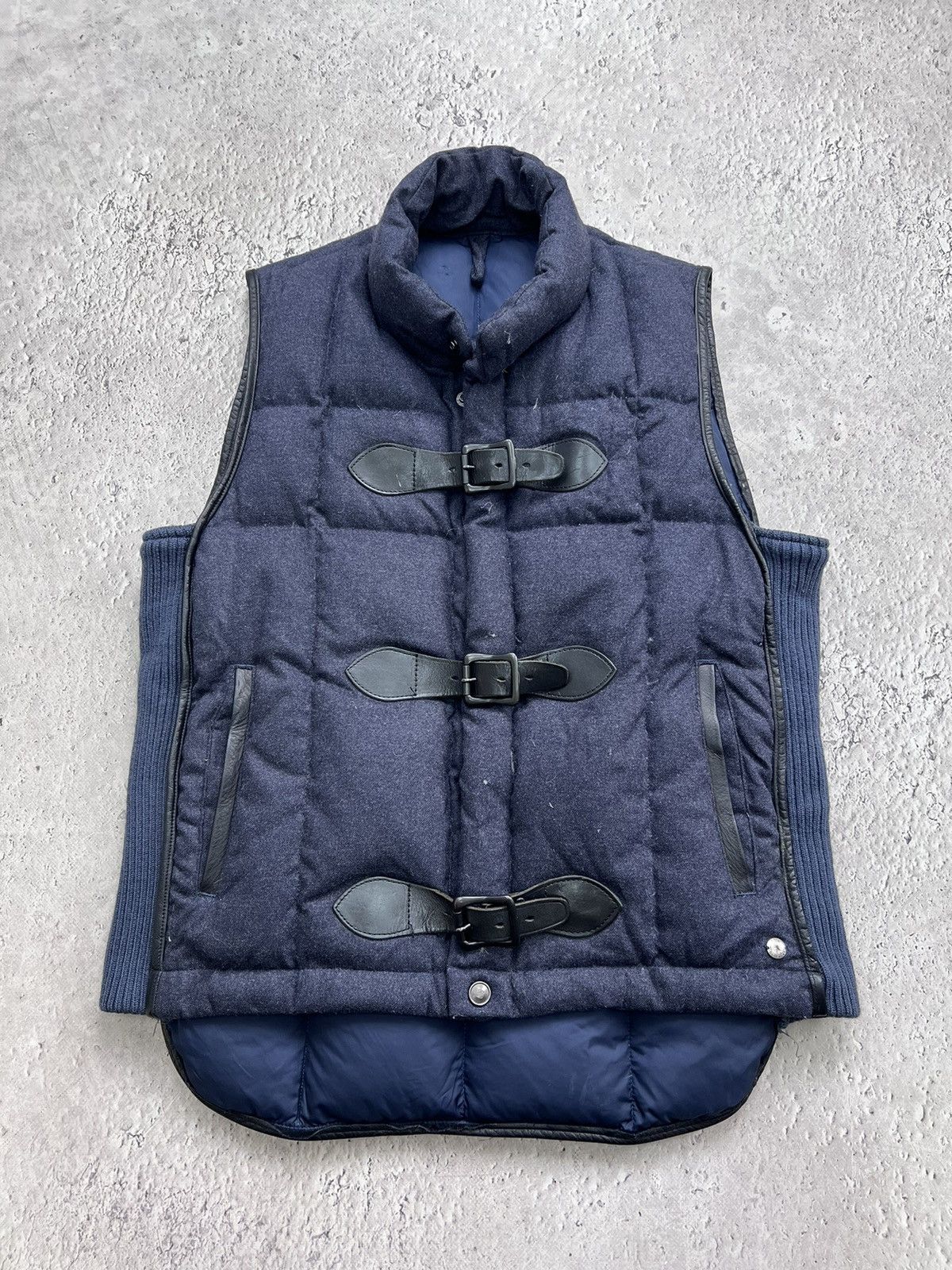 Japanese Brand × Maison MIHARA YASUHIRO A MIHARAYASUHIRO PUFFER KNITTED VEST JACKETS Size US S / EU 44-46 / 1 - 1 Thumbnail