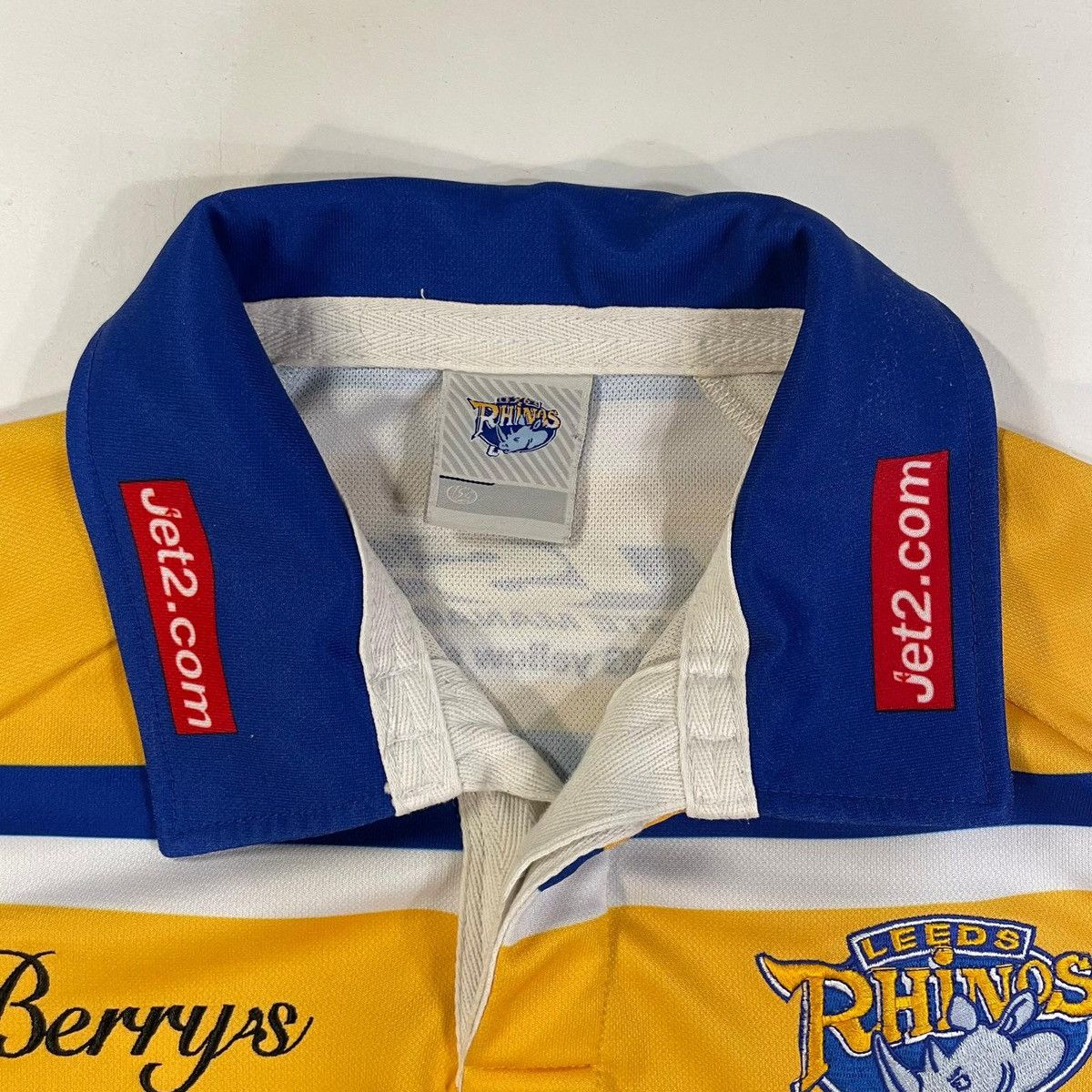 Other Leeds Rhinos Berry's yellow and blue rugby shirt tee Size US S / EU 44-46 / 1 - 9 Thumbnail