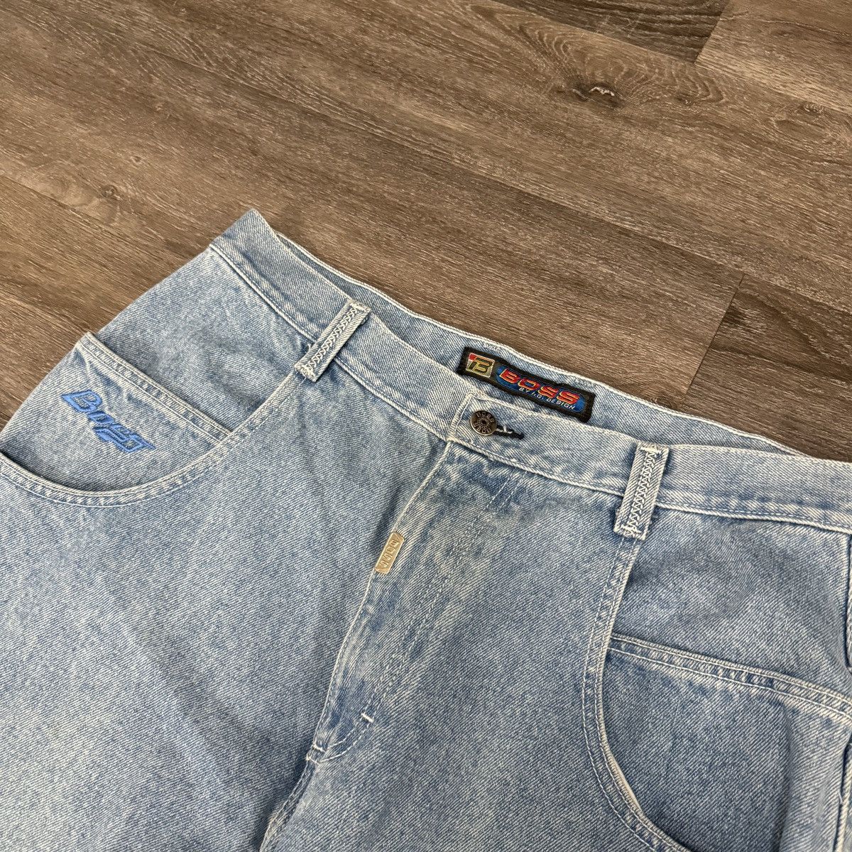 JNCO × Southpole × Vintage Vintage 90s BOSS baggy wide leg JNCO style deep pocket jeans Size US 36 / EU 52 - 4 Thumbnail