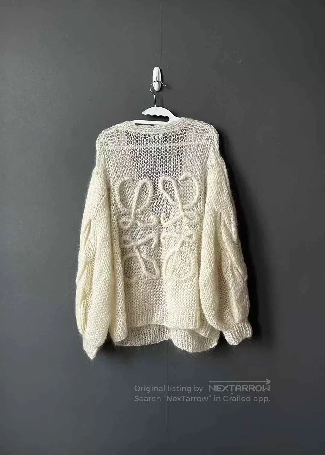 Loewe loewe mohair cardigan in light beige. Size US S / EU 44-46 / 1 - 2 Thumbnail
