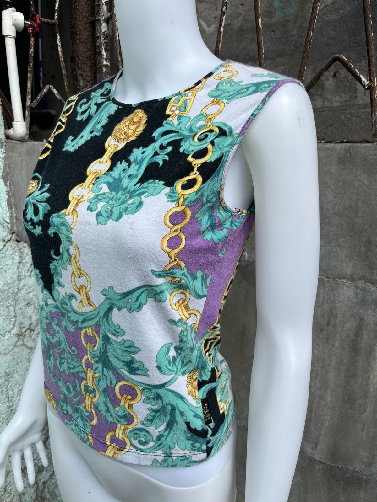 Versace Baroque Sleeveless Top Size M / US 6-8 / IT 42-44 - 3 Thumbnail