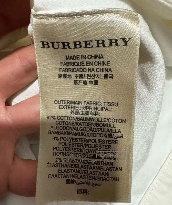 Burberry Burberry White Cotton Embroidered Jacket. Size S / US 4 / IT 40 - 5 Thumbnail
