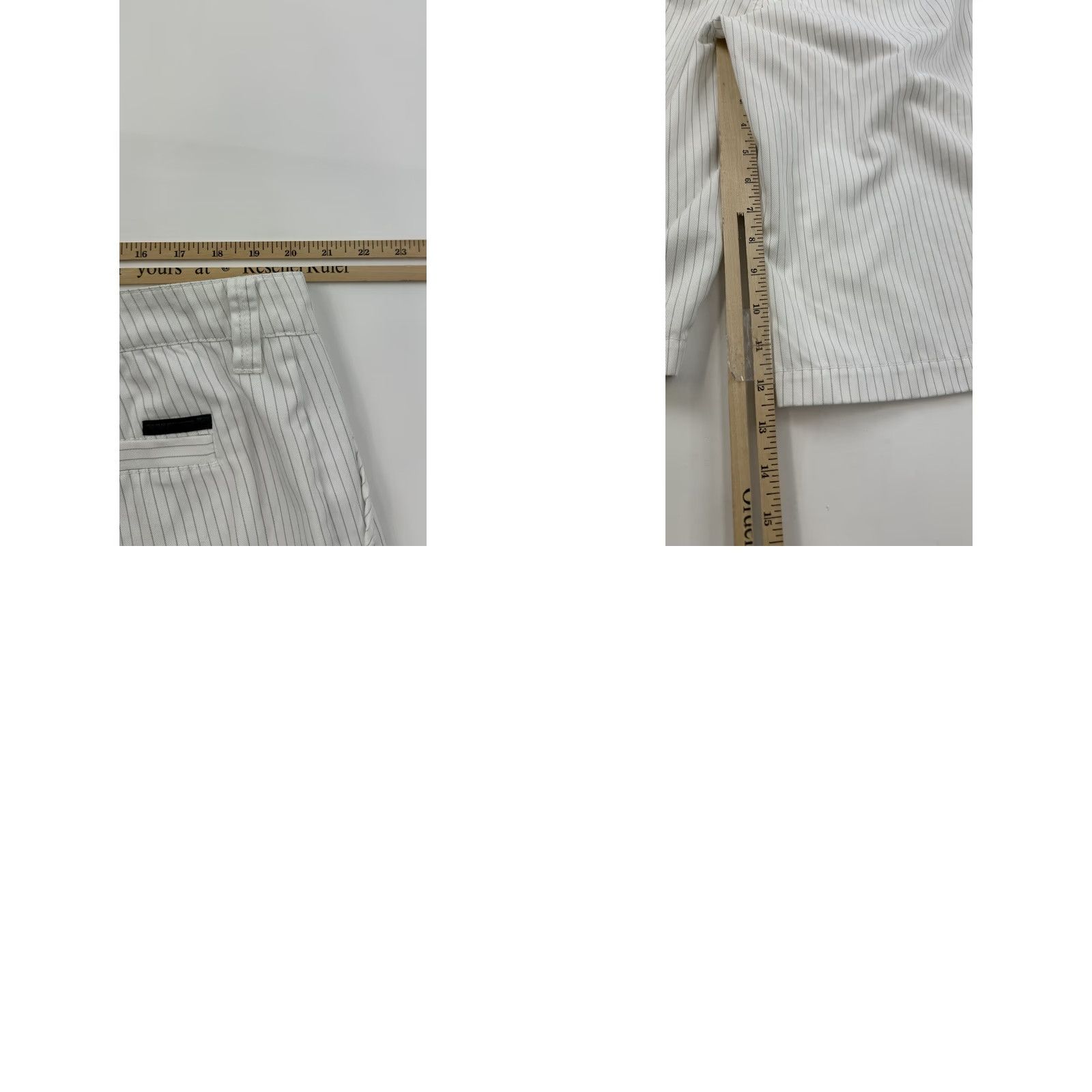 Quiksilver VINTAGE Quiksilver Shorts Men’s 40 White Pin Striped Baggy Size US 40 / EU 56 - 9 Thumbnail