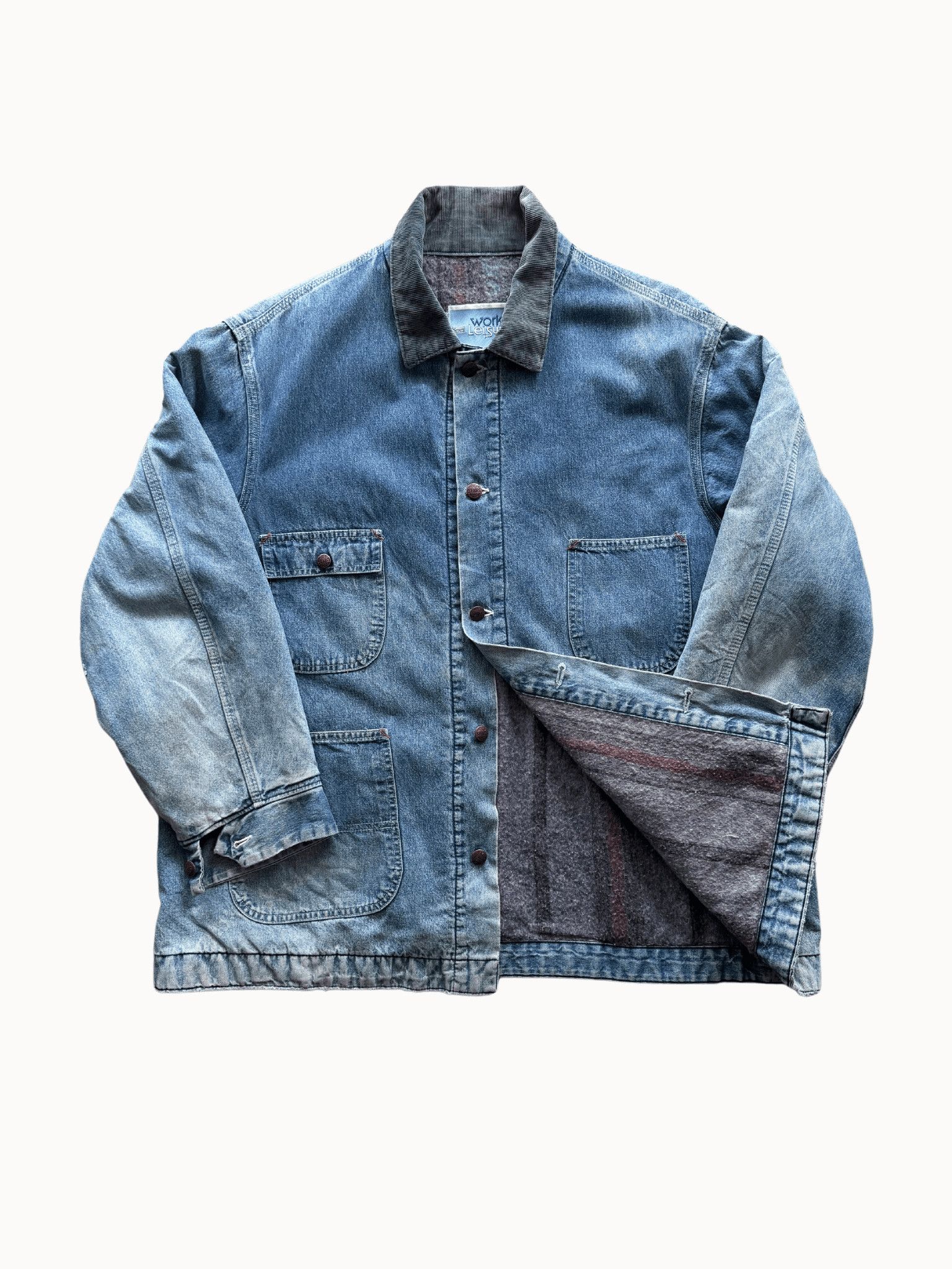 Sears × Vintage Vtg Sears Chore Denim Jacket (XL) Size US XL / EU 56 / 4 - 4 Thumbnail