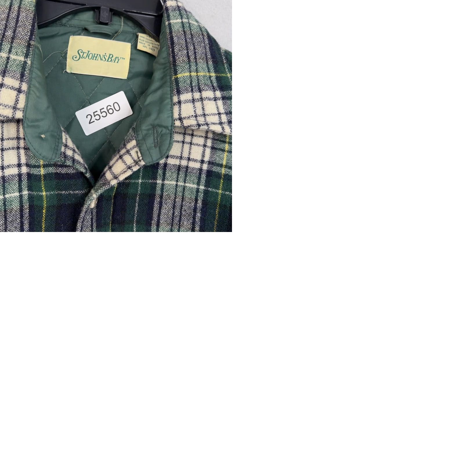 Vintage VINTAGE St. John's Bay Jacket Mens Large Green Plaid Quilted Wool Shirt Shacket Size US L / EU 52-54 / 3 - 9 Thumbnail