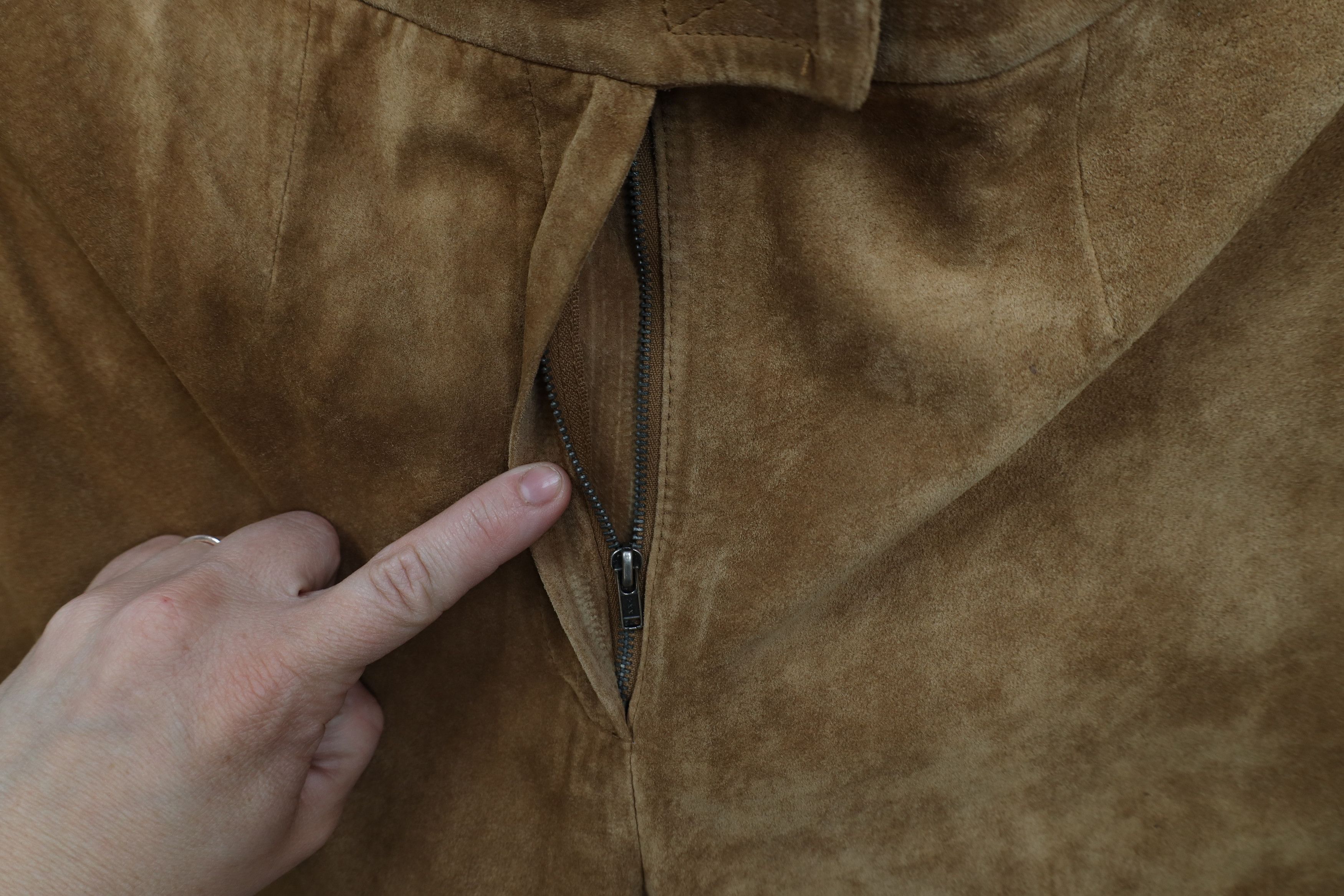 Vintage Vintage 90s Streetwear Leather Straight Leg Pants Brown Size 28" / US 6 / IT 42 - 6 Thumbnail