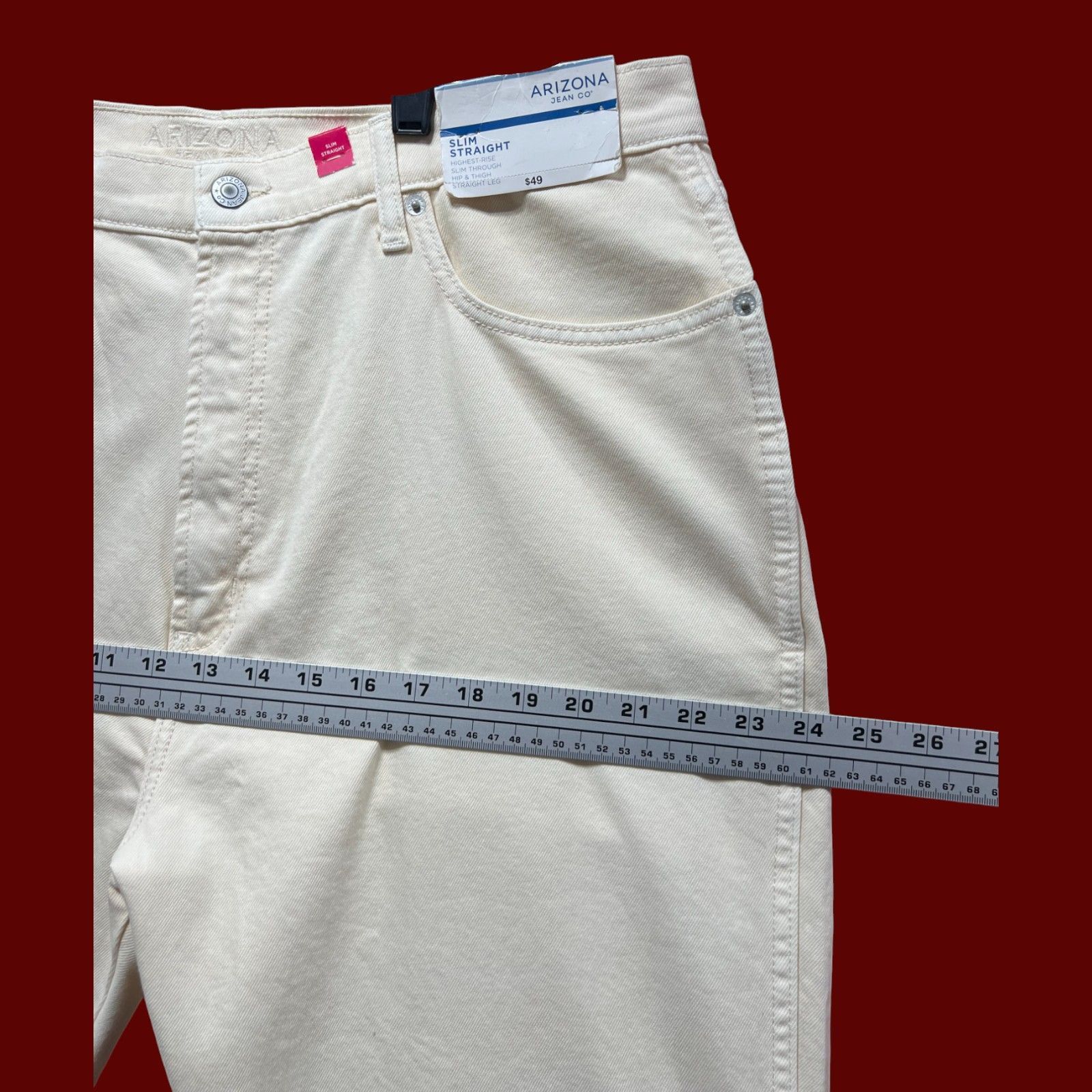 Arizona Jean Co. Arizona - Women's Highest-Rise Slim Through Hip & Thigh- Str Size 38" / US 16 / IT 52 - 4 Thumbnail