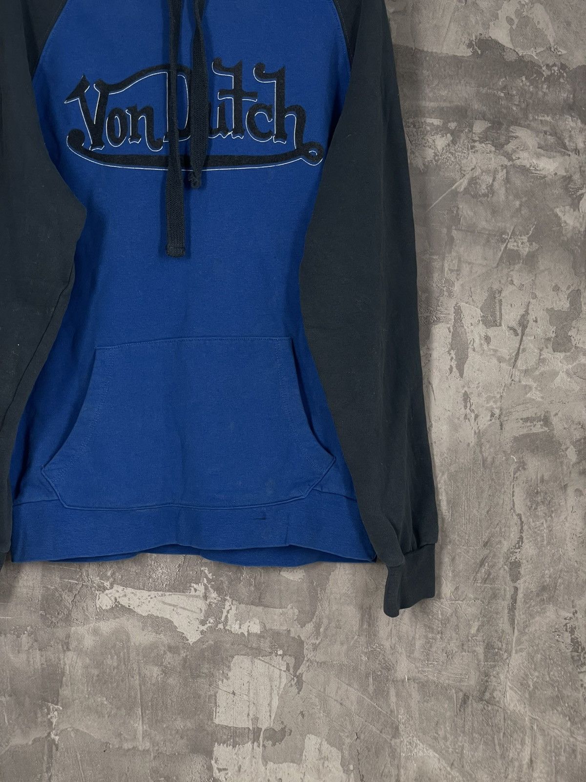 Vintage × Von Dutch Vintage Von Dutch Spellout Fur Hoodie USA Y2K Size US M / EU 48-50 / 2 - 5 Thumbnail