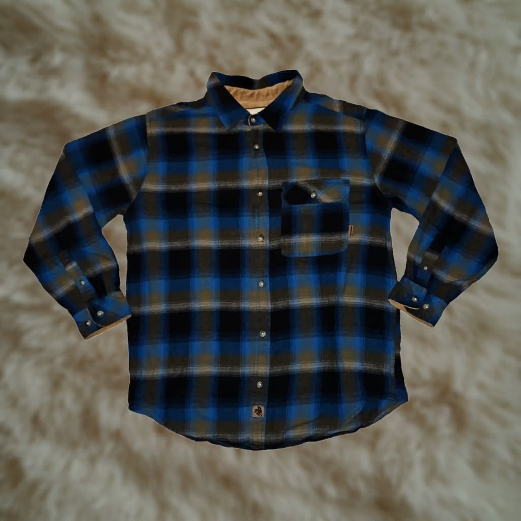 Vintage Legendary Whitetails Flannel Shirt Men's L Long Sleeve Blue Plaid Outdoors Size US L / EU 52-54 / 3 - 1 Thumbnail