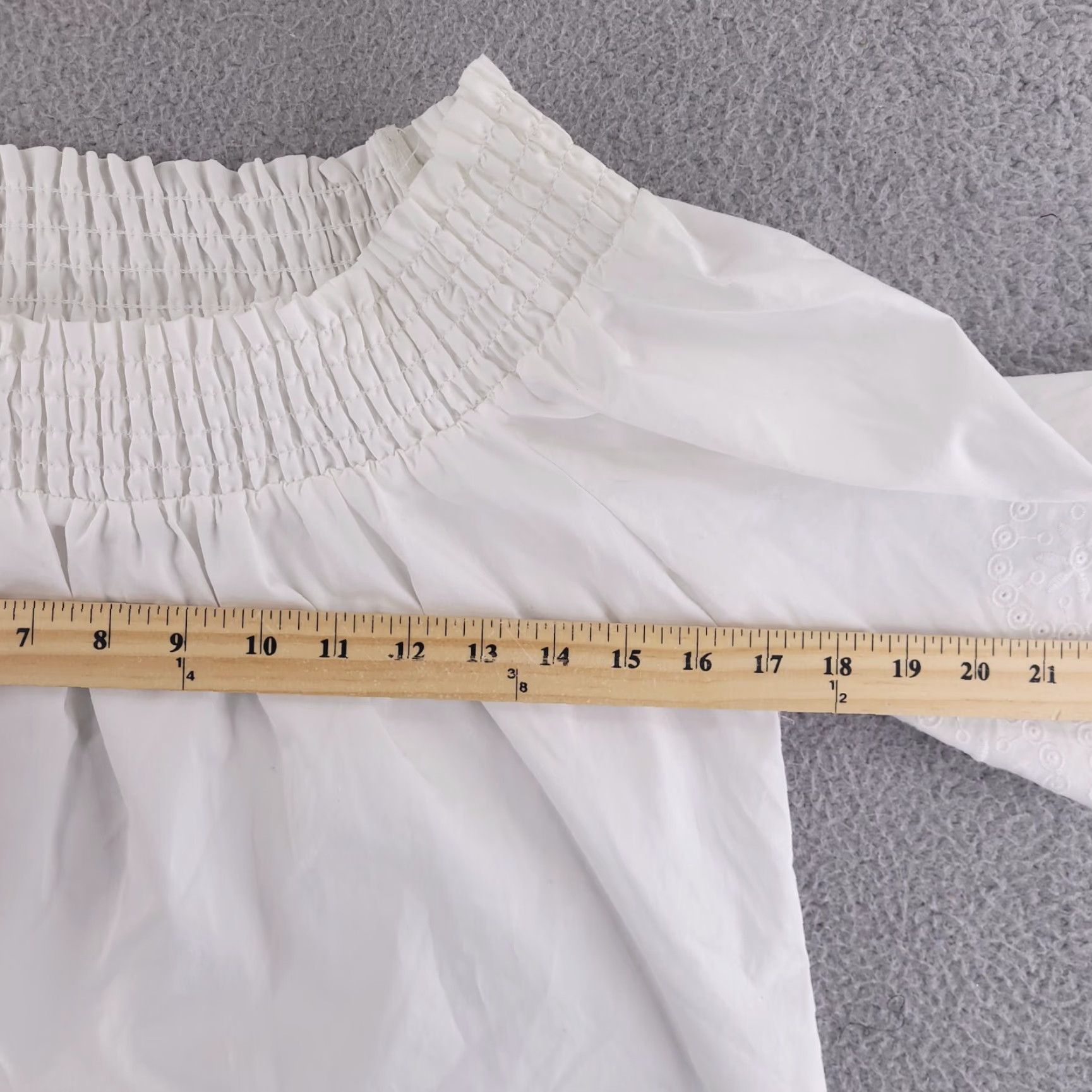 Vintage 7th Avenue Blouse Women Medium Lace White Ruffle Neck Shirt Vintage? No Size M / US 6-8 / IT 42-44 - 7 Thumbnail