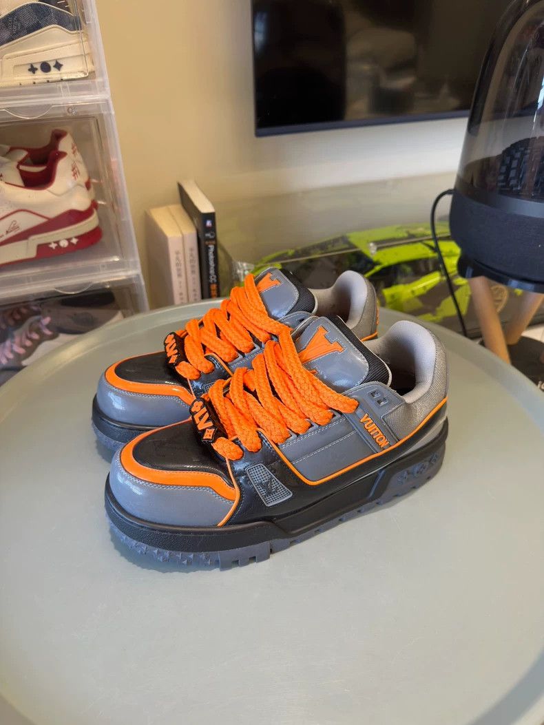 Louis Vuitton Louis Vuitton Trainer Black Orange Sneakers - dmc Size US 8.5 / EU 41-42 - 1 Thumbnail