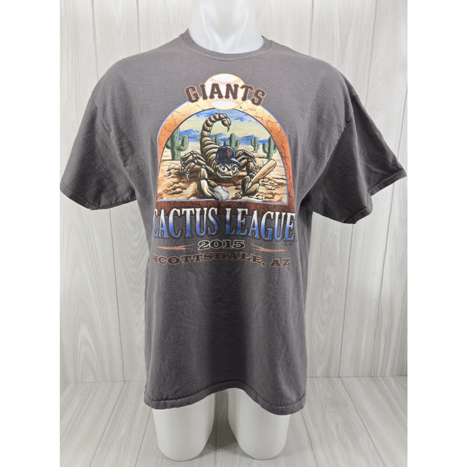 Gildan San Francisco Giants 2015 Cactus League Arizona T Shirt Mens XL Gray Size US XL / EU 56 / 4 - 2 Thumbnail