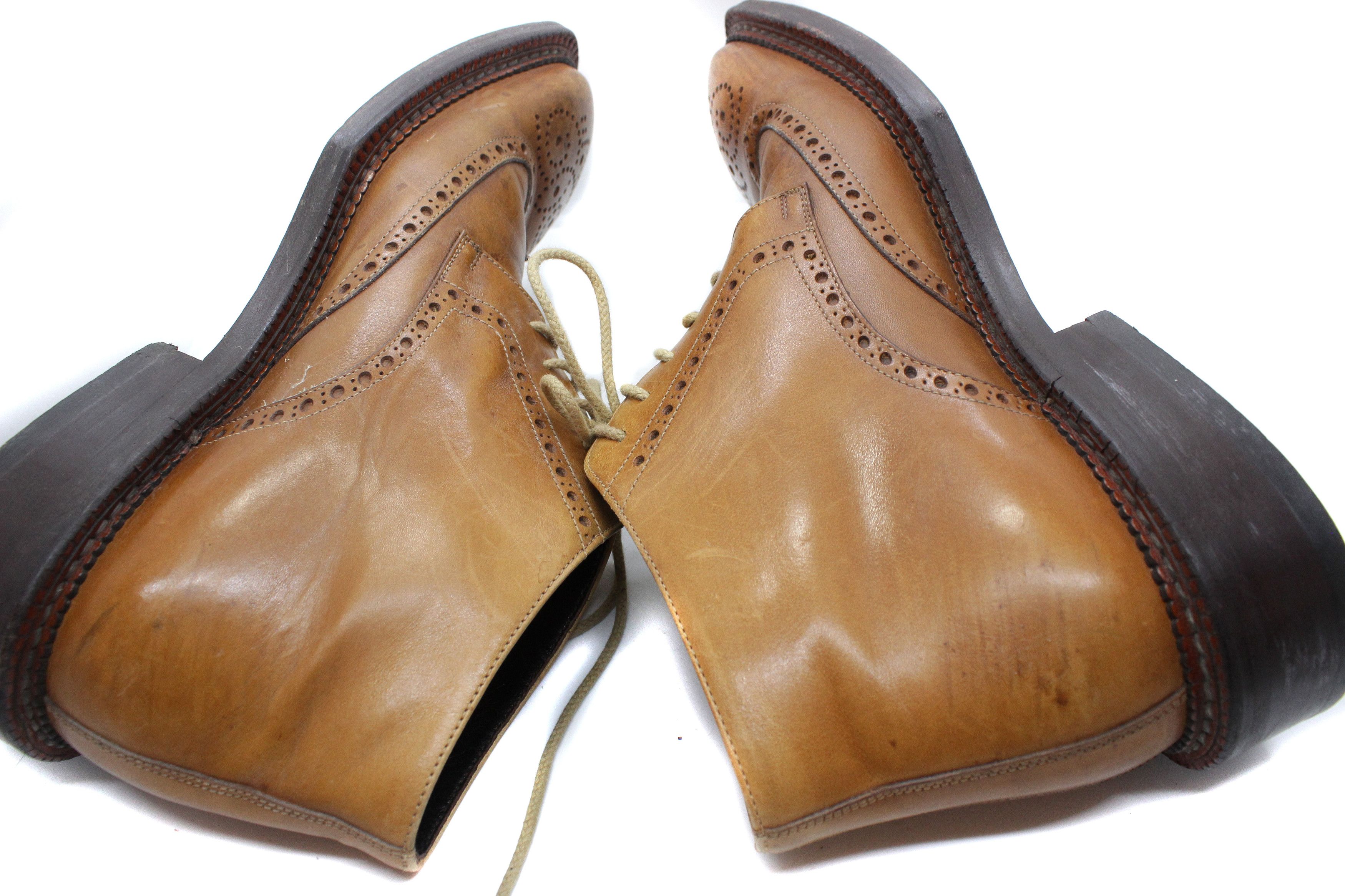 Sears Leather Oxford Brogue Boots Size US 10 / EU 43 - 6 Thumbnail